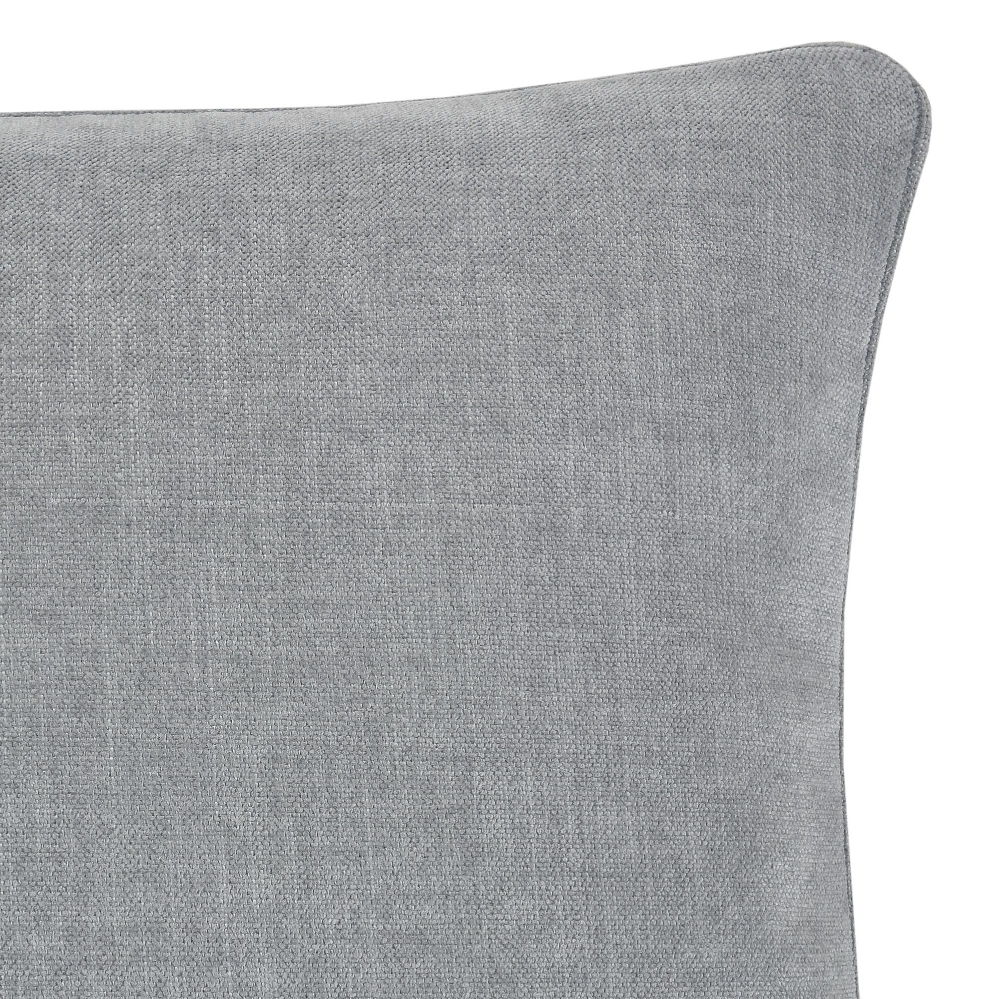 GoodHome Arntzen Grey Plain Indoor Cushion (L)55cm x (W)55cm