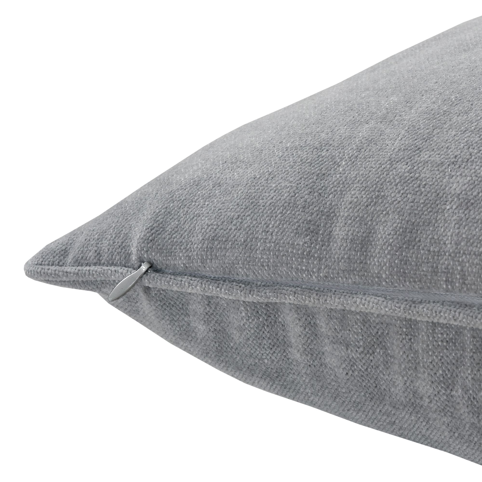 GoodHome Arntzen Grey Plain Indoor Cushion (L)55cm x (W)55cm