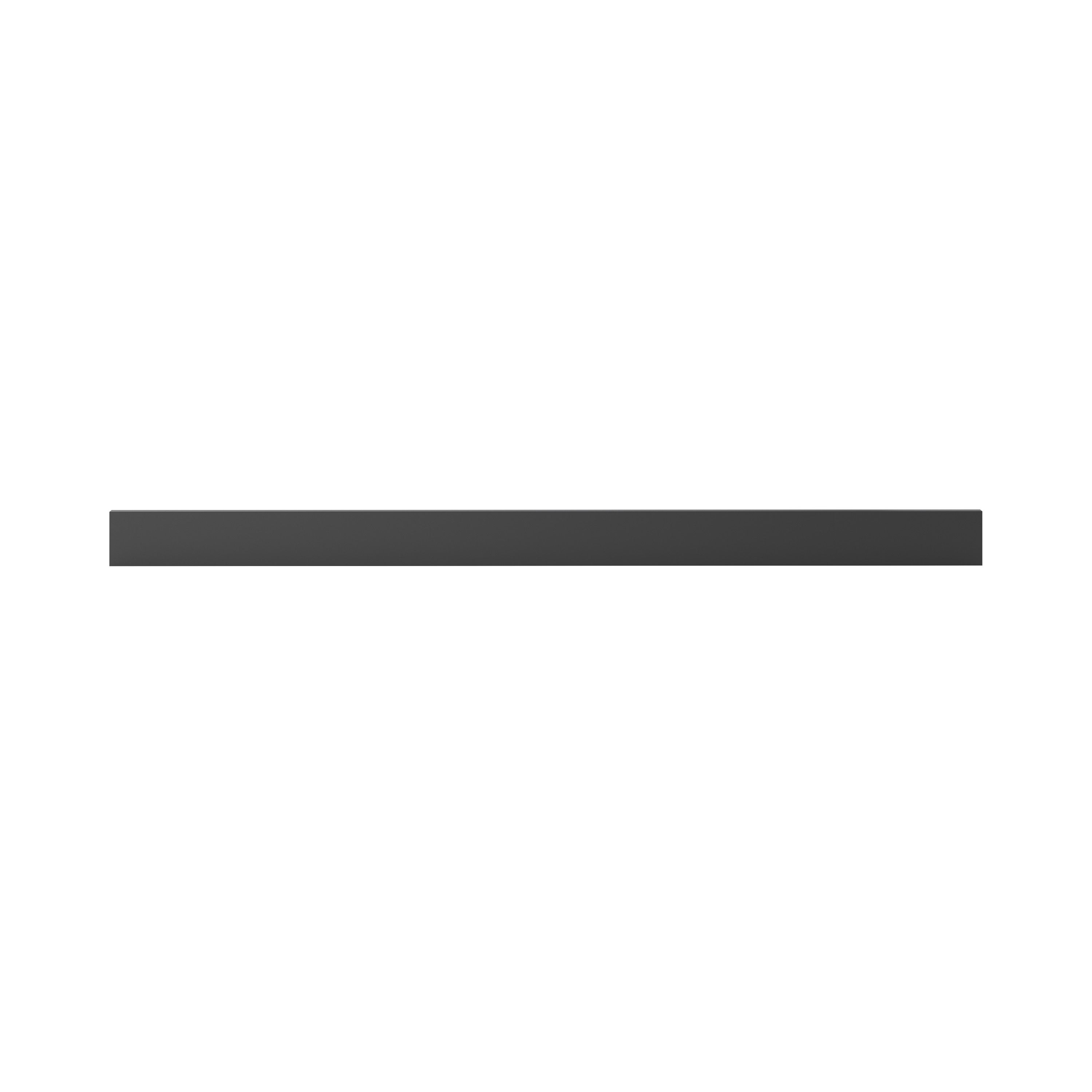 GoodHome Artemisia Graphite Square edge Plinth, (L)2400mm
