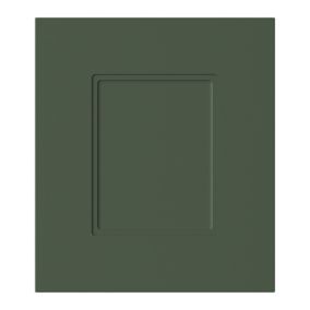 GoodHome Artemisia Innovo handleless Matt dark green Shaker Drawer front (H)340mm (W)297mm (T)18mm