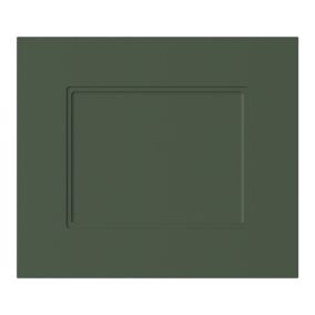 GoodHome Artemisia Innovo handleless Matt dark green Shaker Drawer front (H)340mm (W)397mm (T)18mm