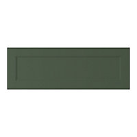GoodHome Artemisia Innovo handleless matt dark green shaker Drawerline Drawer front, (W)1000mm (H)340mm (T)18mm