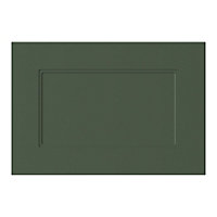 GoodHome Artemisia Innovo handleless matt dark green shaker Drawerline Drawer front, (W)500mm (H)340mm (T)18mm