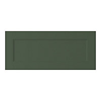GoodHome Artemisia Innovo handleless matt dark green shaker Drawerline Drawer front, (W)800mm (H)340mm (T)18mm