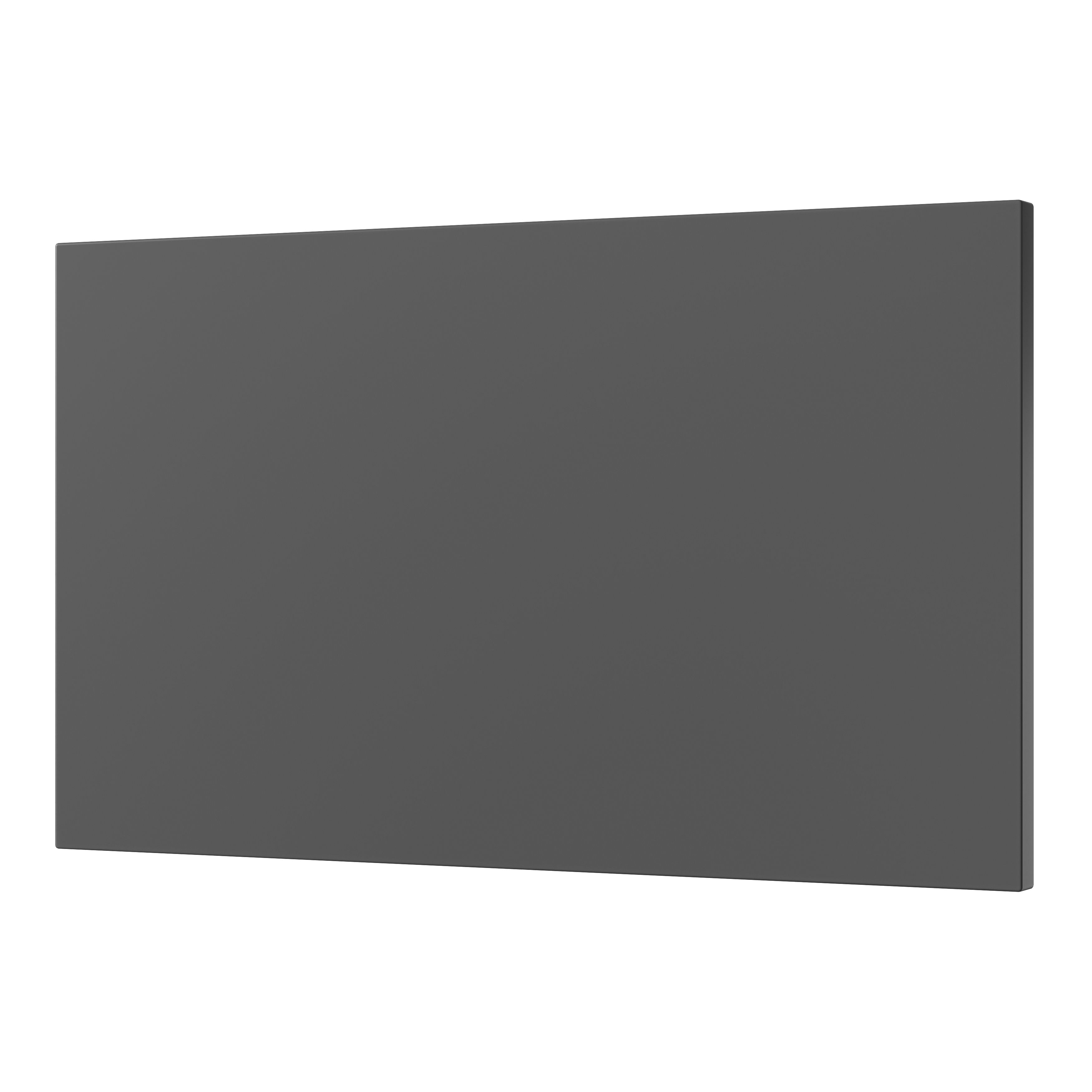 GoodHome Artemisia Innovo handleless matt graphite shaker Standard Drawer end panel (H)340mm (W)595mm
