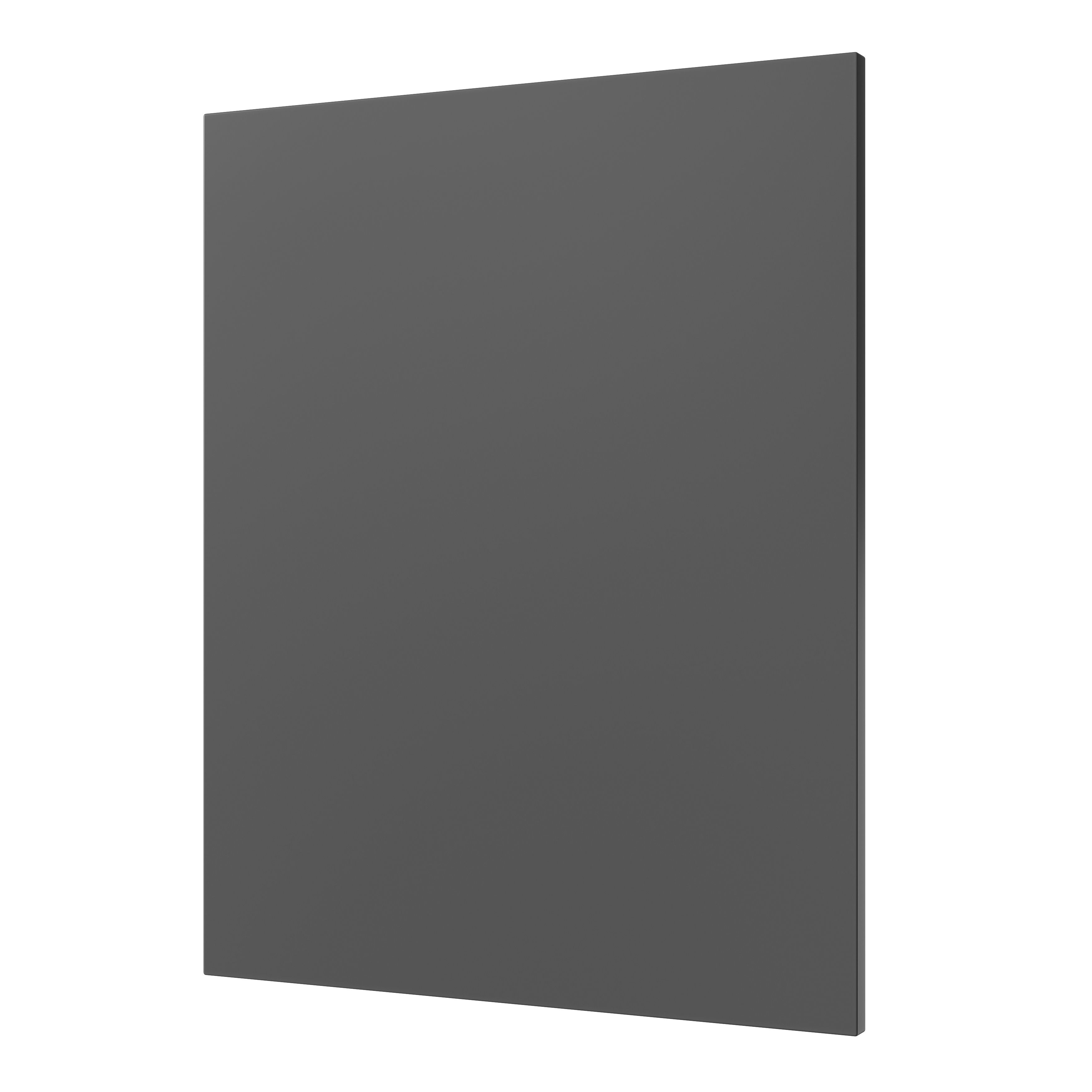 GoodHome Artemisia Innovo handleless matt graphite shaker Standard End panel (H)715mm (W)595mm