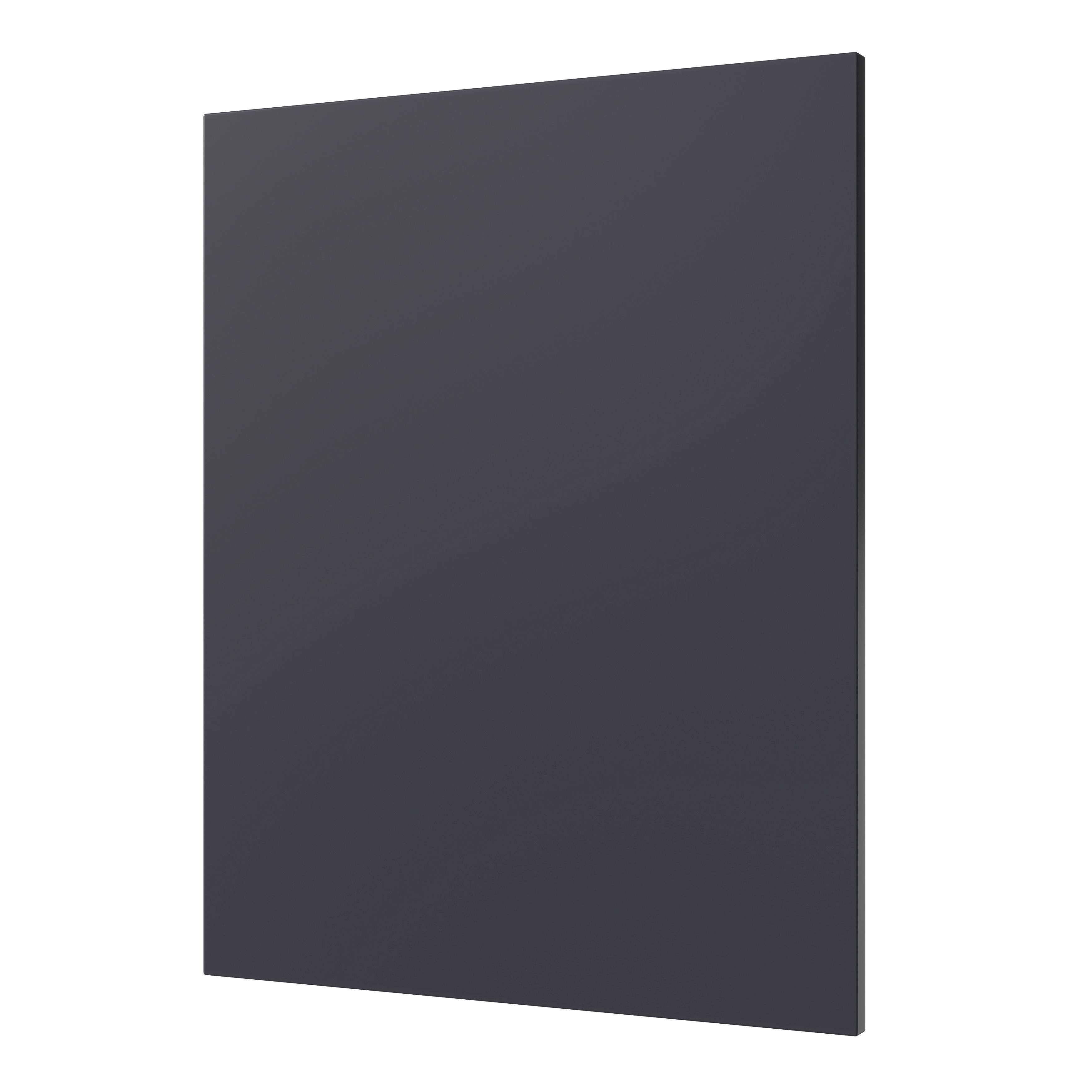 GoodHome Artemisia Innovo handleless matt midnight blue shaker Clad on end panel (H)715mm (W)595mm