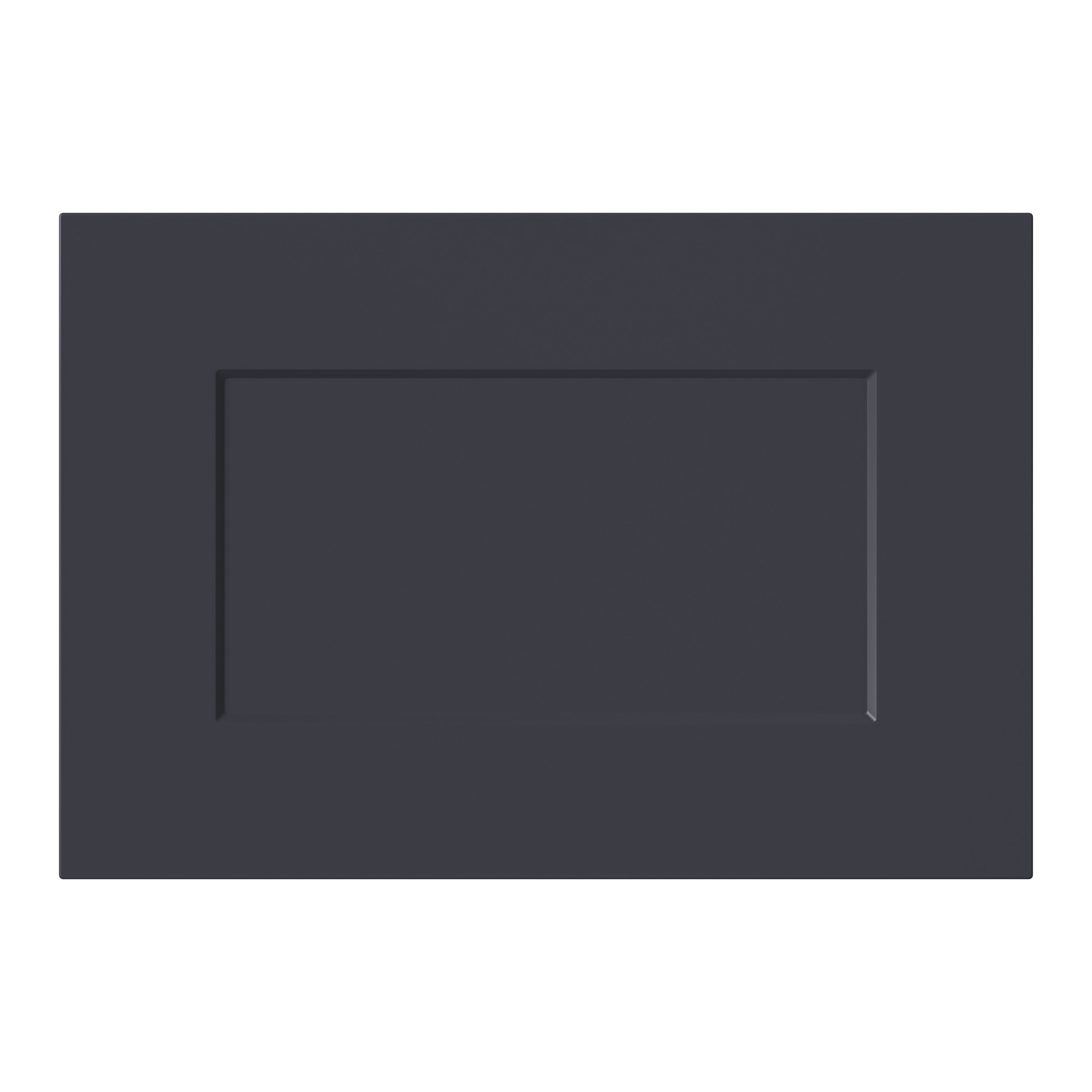 GoodHome Artemisia Innovo handleless Matt midnight blue Shaker Drawer front, bridging door & bi-fold door 500mm