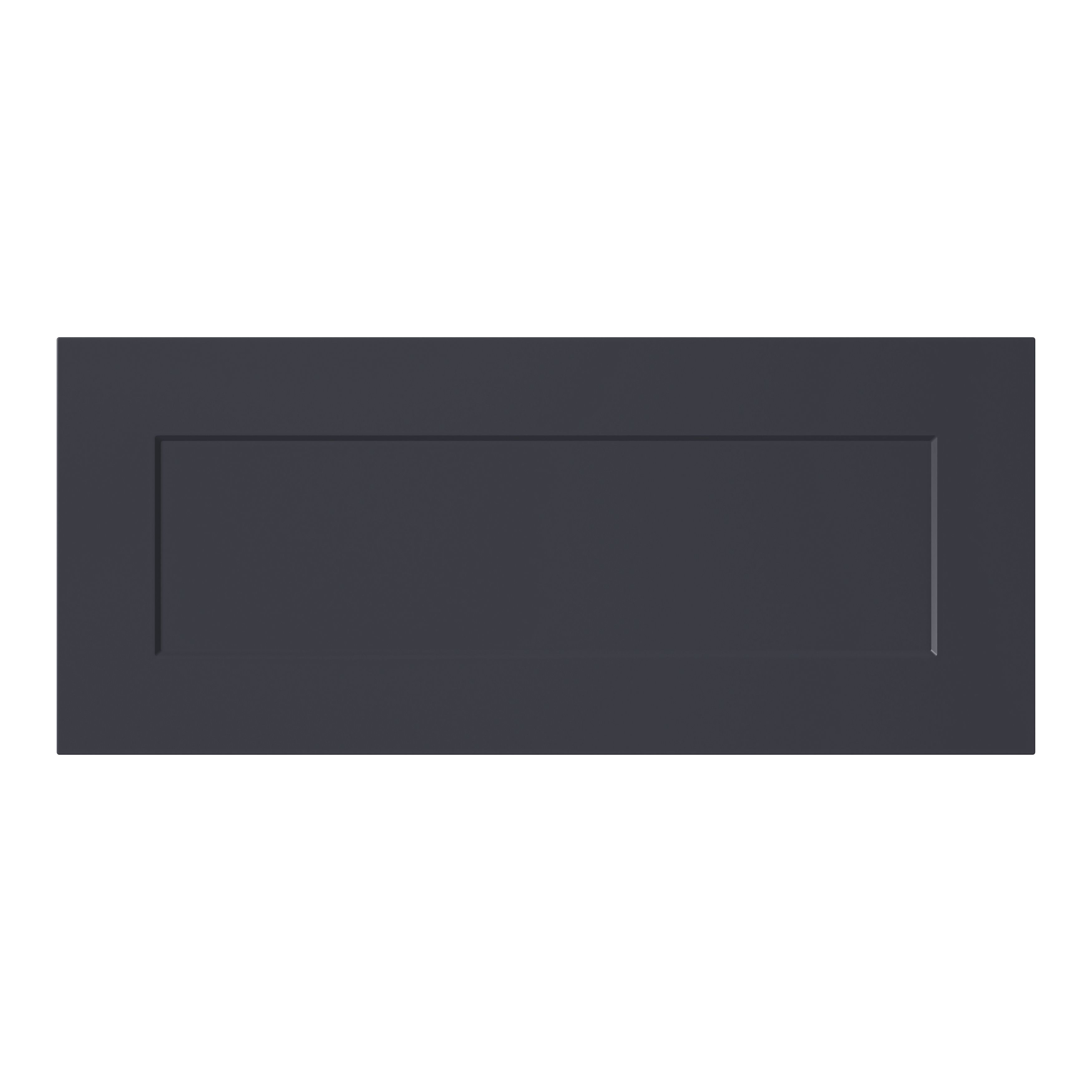 GoodHome Artemisia Innovo handleless Matt midnight blue Shaker Drawer front, bridging door & bi-fold door 800mm