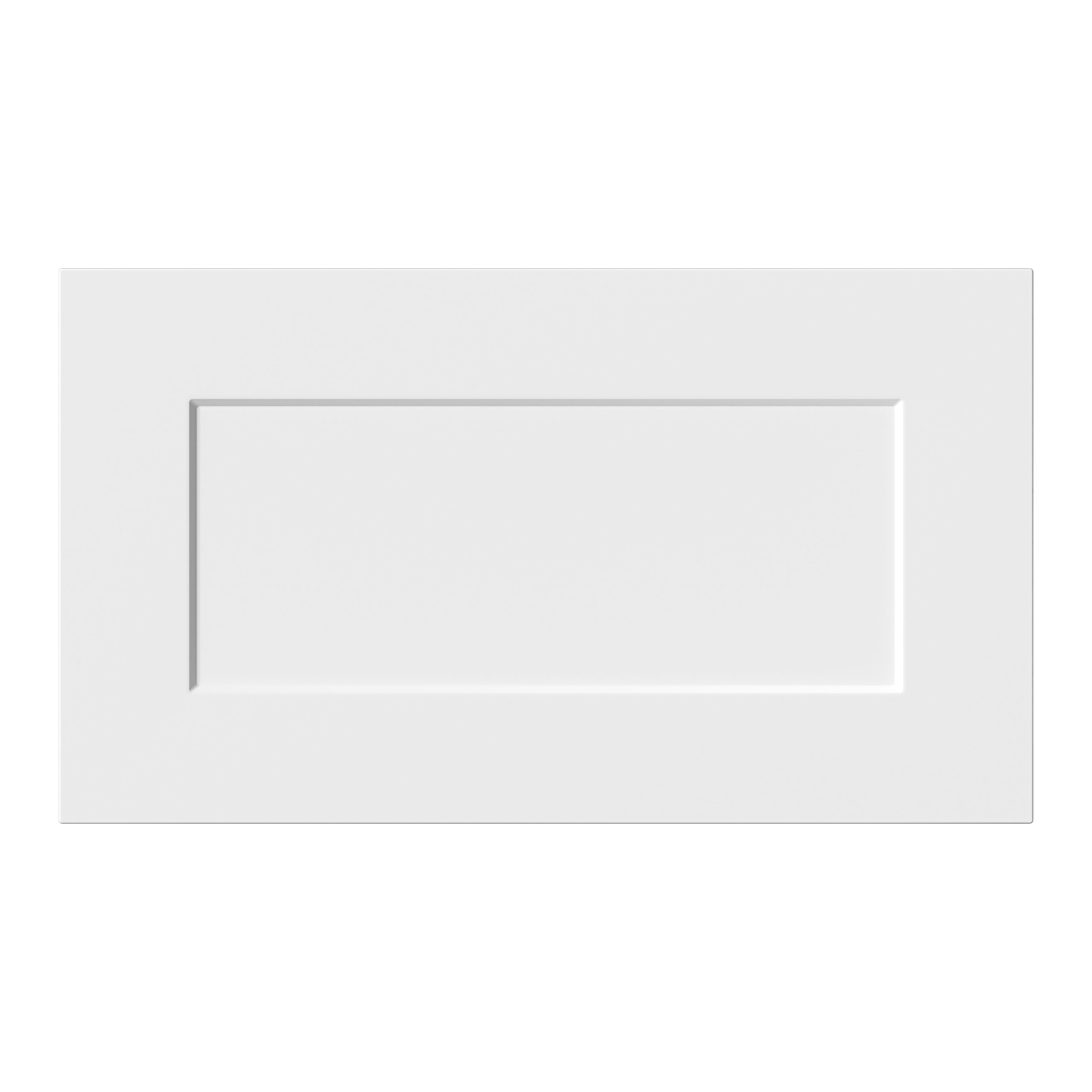 GoodHome Artemisia Innovo handleless Matt white Shaker 2 drawer front, bridging door & bi-fold door 600mm