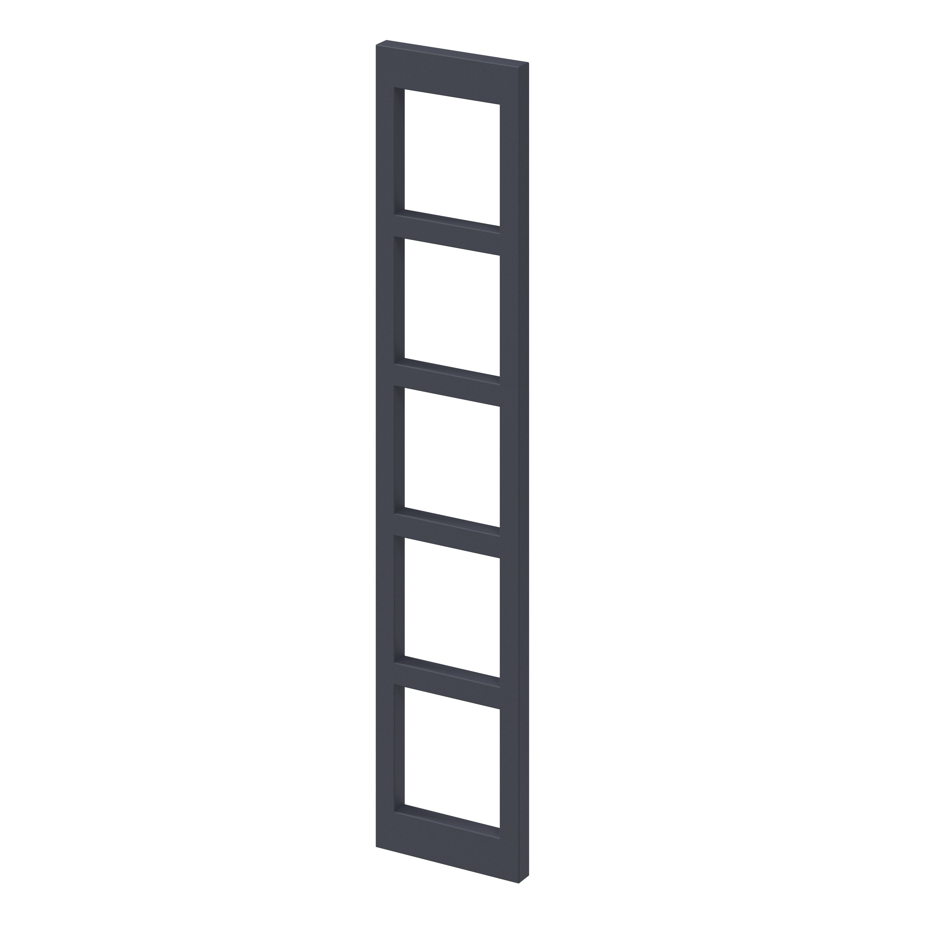 GoodHome Artemisia Matt Blue Wine rack fascia, (H)715mm (W)147mm