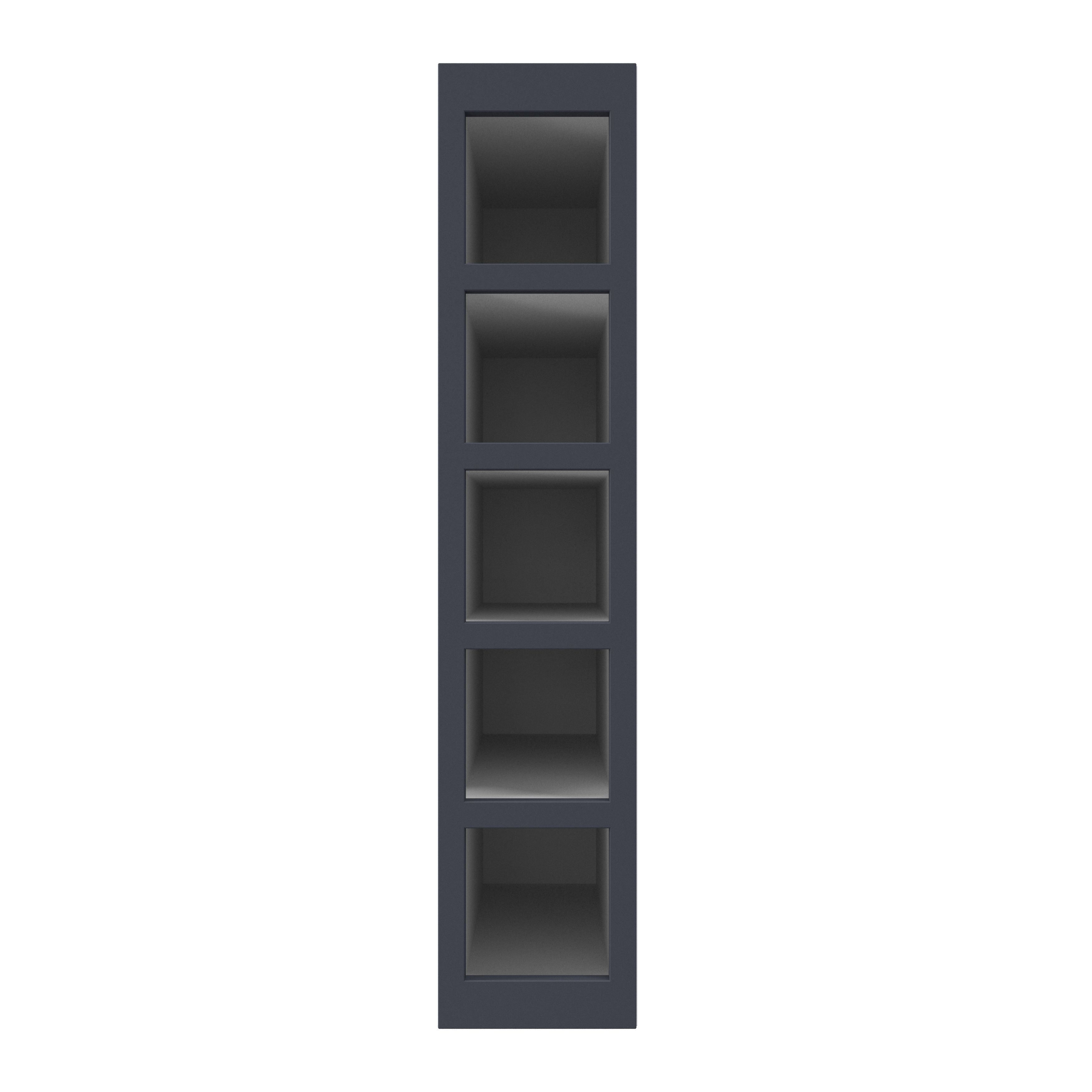 GoodHome Artemisia Matt Blue Wine rack fascia, (H)715mm (W)147mm