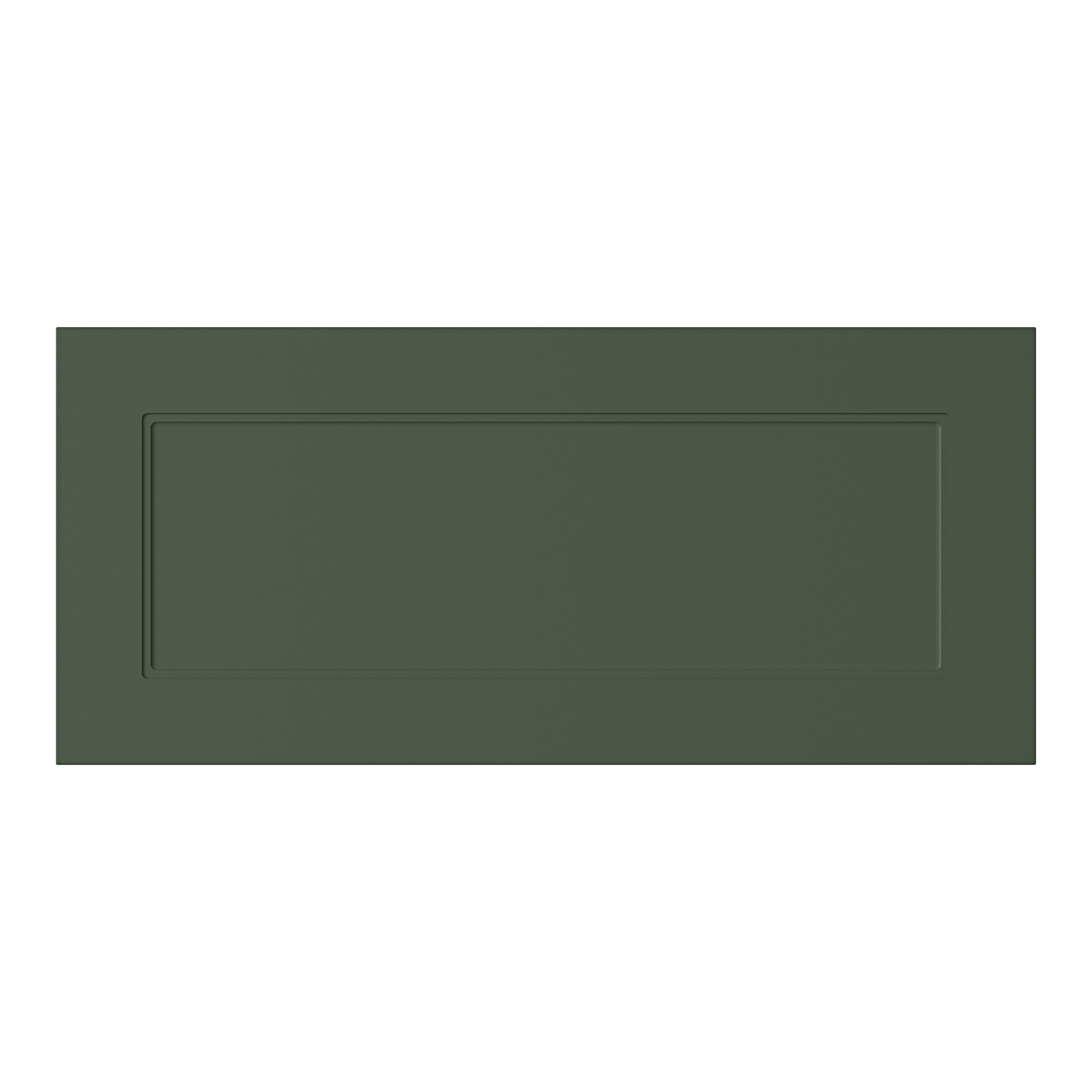 GoodHome Artemisia Matt dark green Drawer front, bridging door & bi fold door, (W)800mm (H)356mm (T)18mm