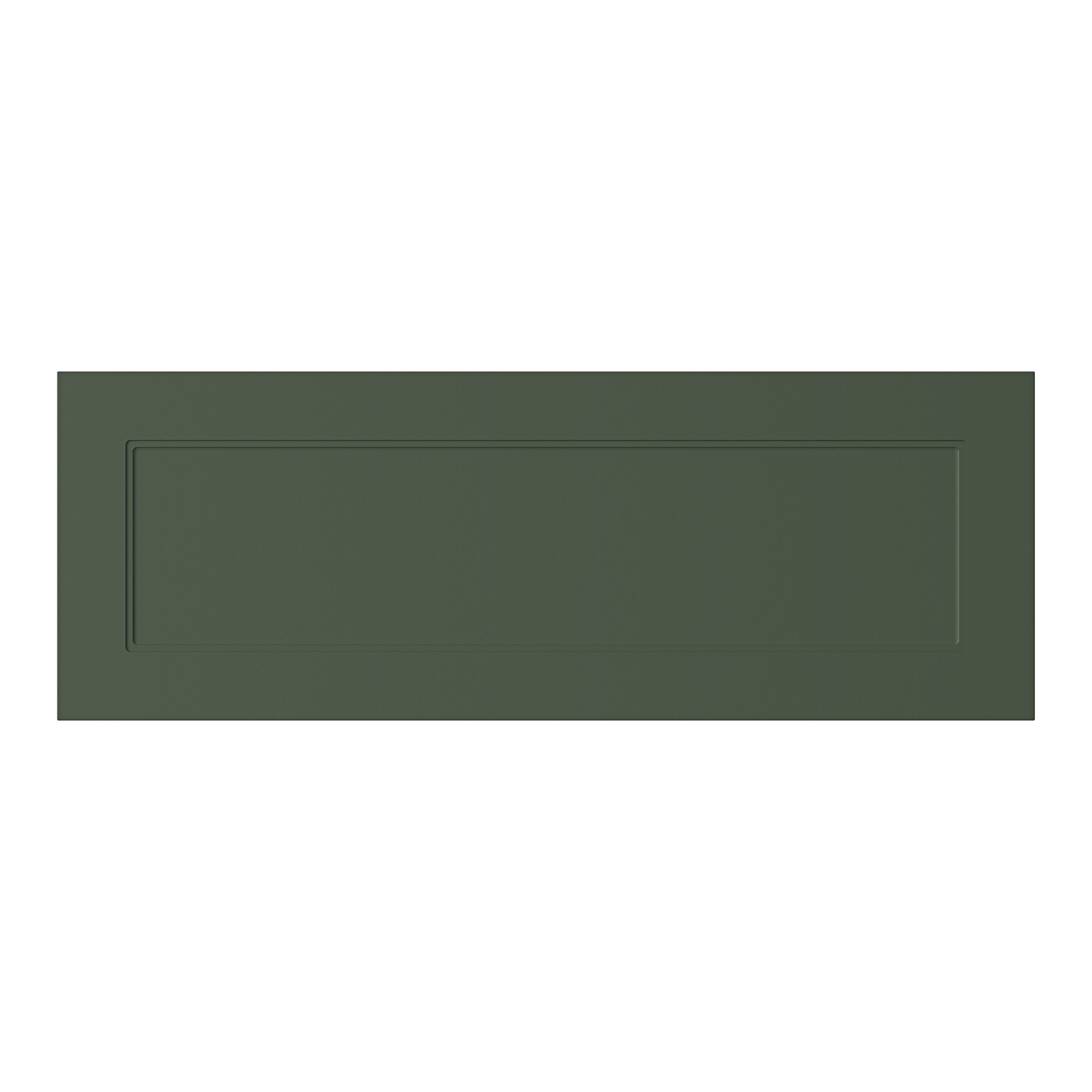 GoodHome Artemisia Matt dark green Shaker Drawer front, bridging door & bi-fold door 1000mm