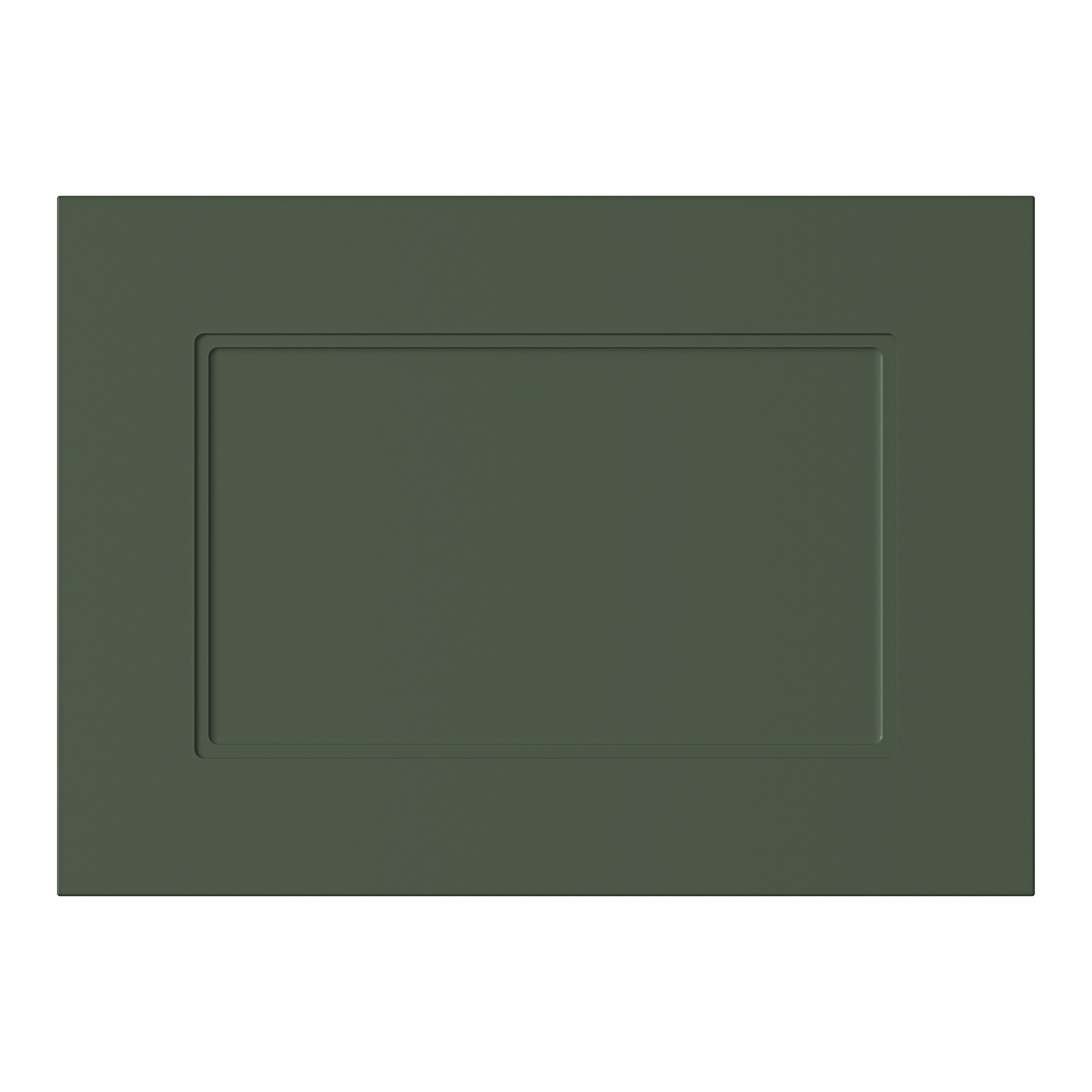 GoodHome Artemisia Matt dark green Shaker Drawer front, bridging door & bi-fold door 500mm