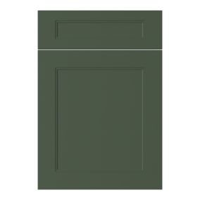 GoodHome Artemisia Matt dark green shaker Drawerline door & drawer front, (W)500mm (H)715mm (T)18mm