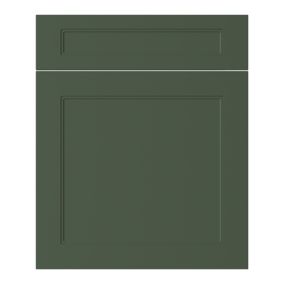 GoodHome Artemisia Matt dark green shaker Drawerline door & drawer front, (W)600mm (H)715mm (T)18mm