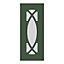 GoodHome Artemisia Matt dark green shaker Glazed Cabinet door (W)300mm (H)715mm (T)18mm