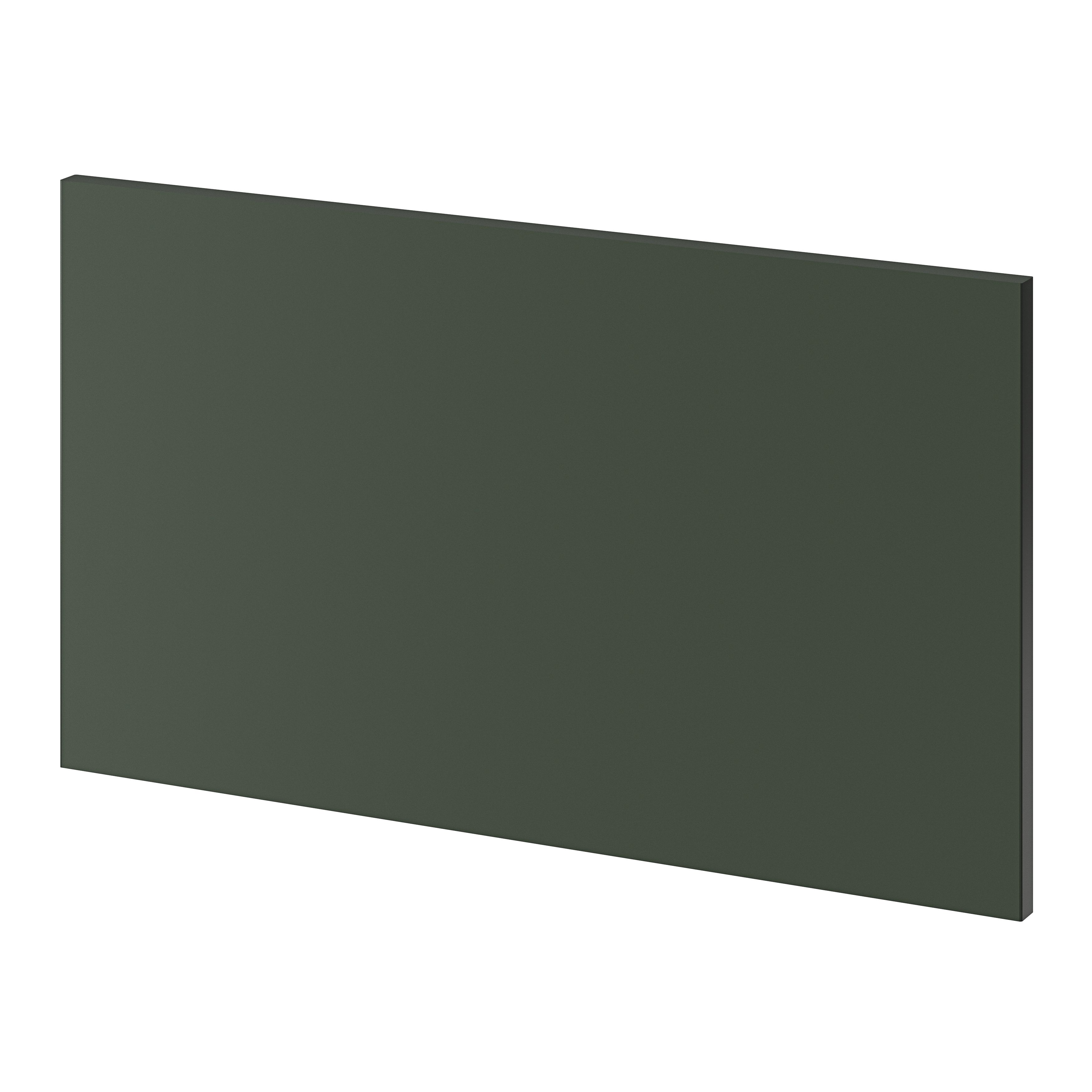 GoodHome Artemisia Matt dark green shaker Standard Base Drawer end panel (H)340mm (W)595mm