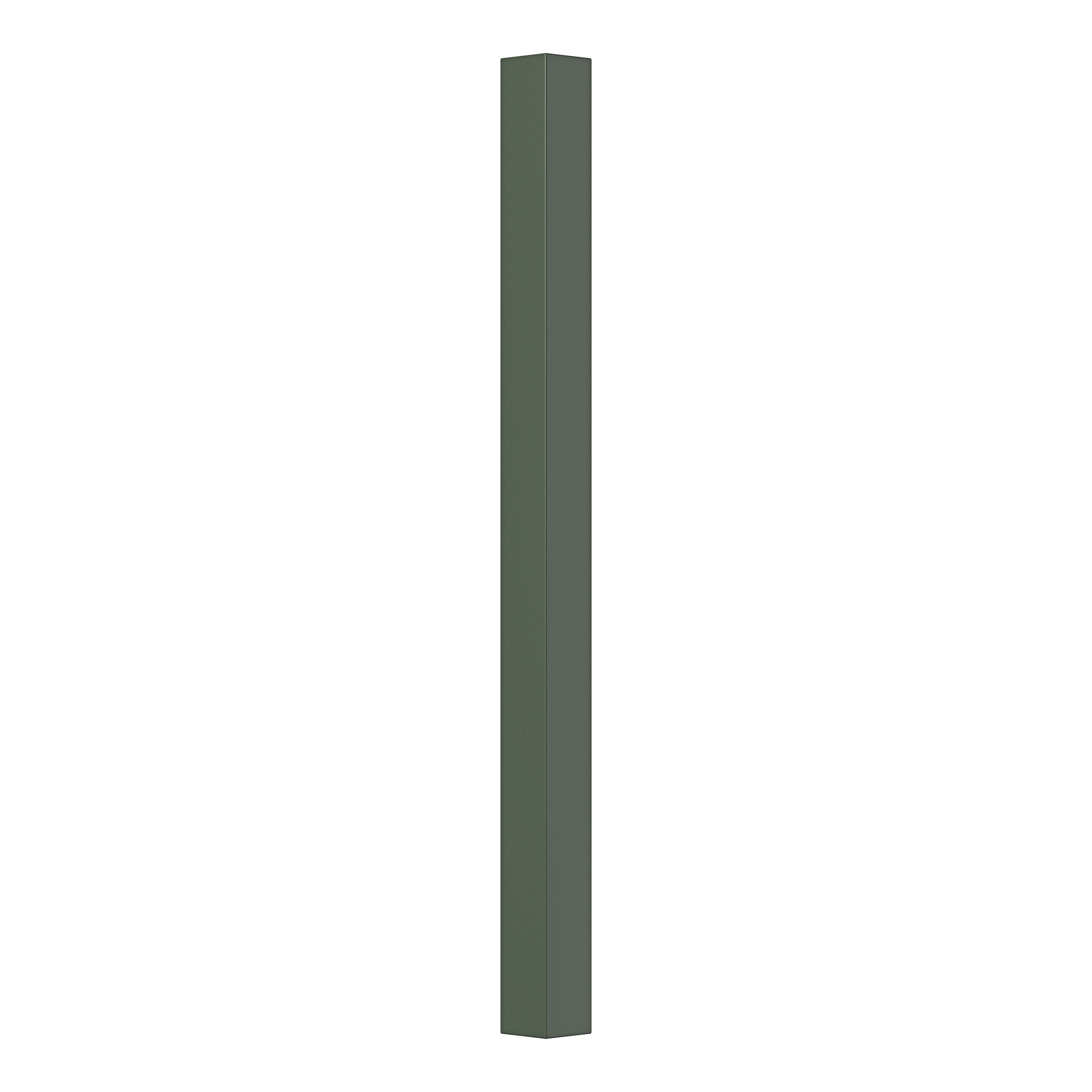 GoodHome Artemisia Matt dark green shaker Standard Corner post, (W)48mm (H)715mm