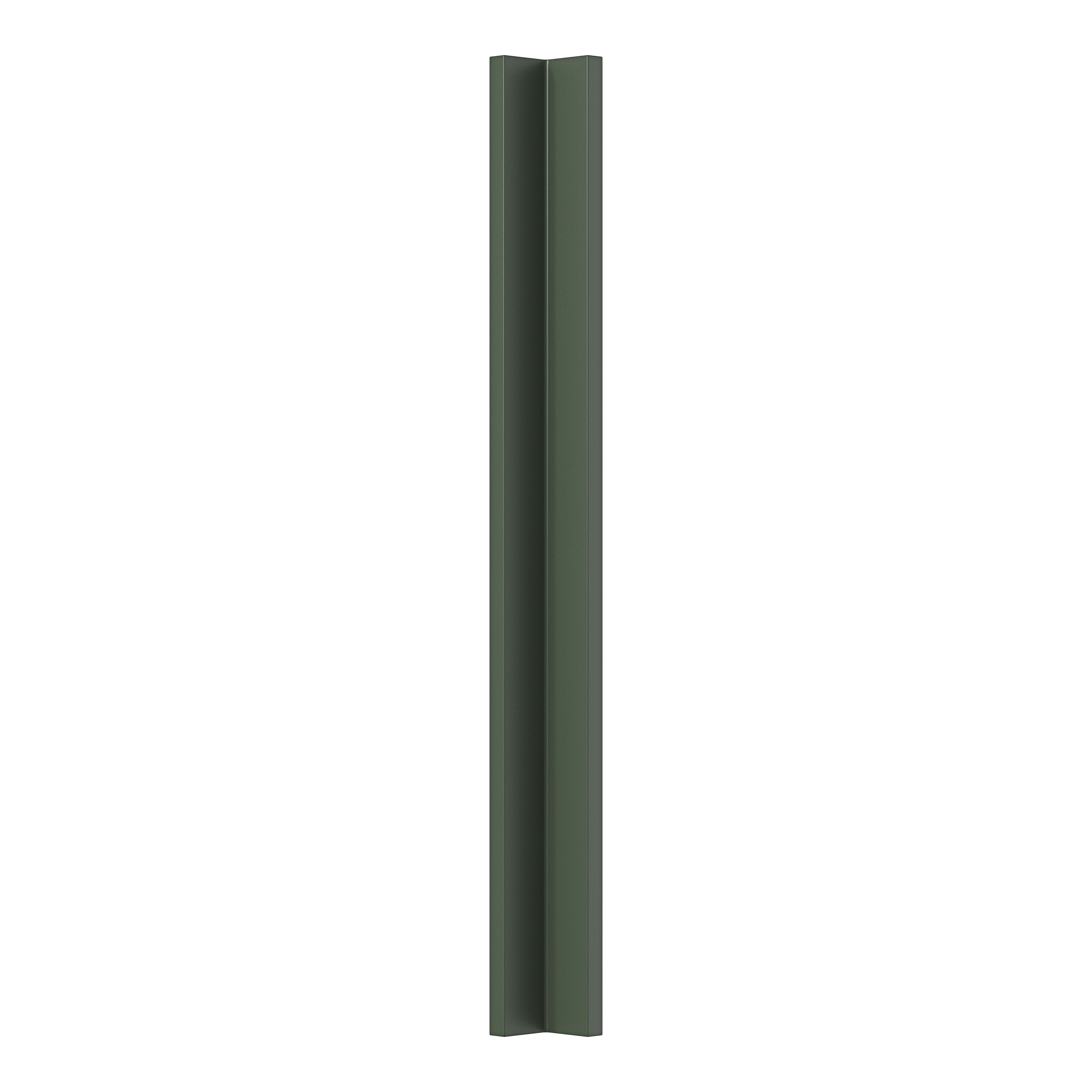 GoodHome Artemisia Matt dark green shaker Standard Corner post, (W)59mm (H)715mm