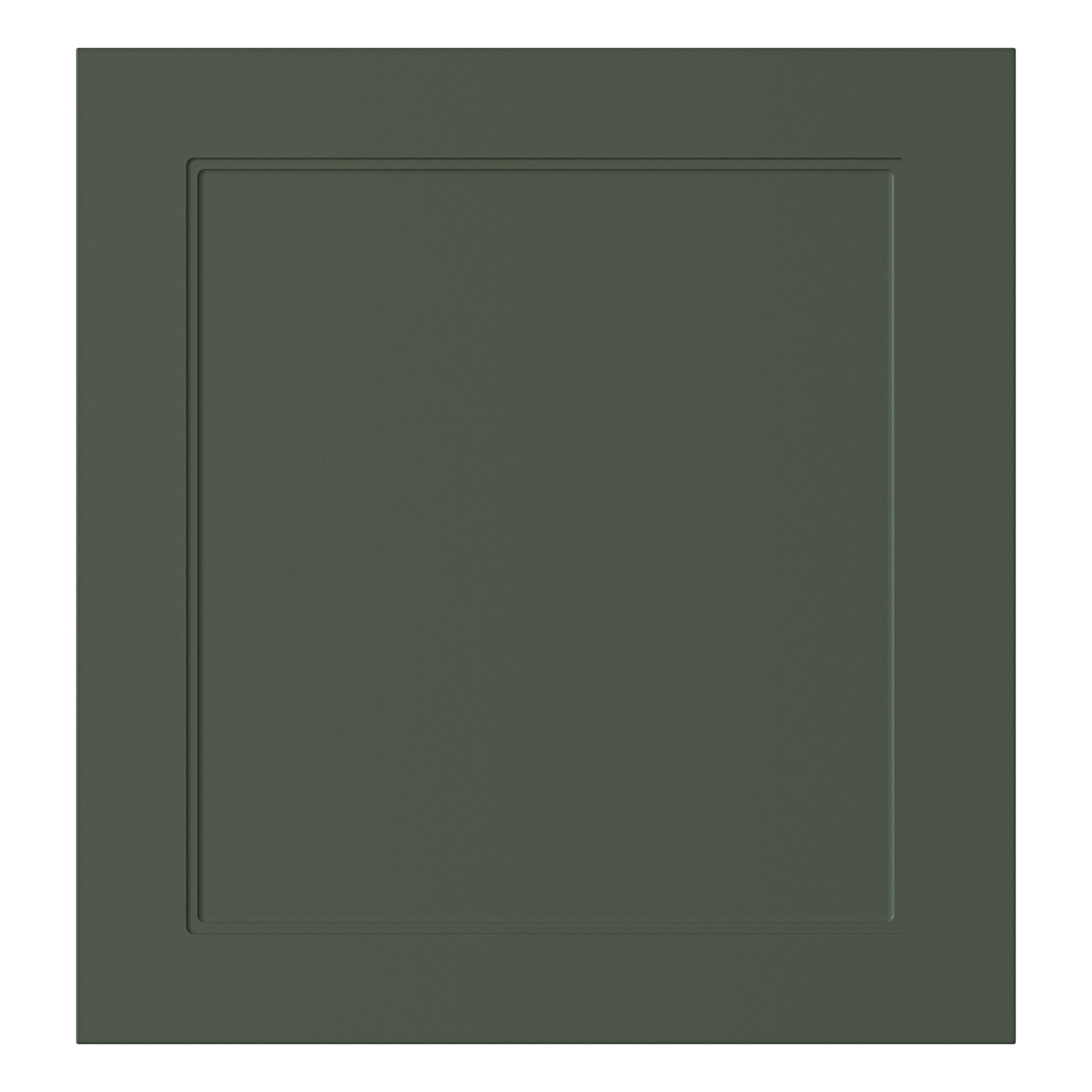 GoodHome Artemisia Matt dark green shaker Tall appliance Cabinet door (W)600mm (H)633mm (T)18mm
