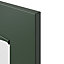 GoodHome Artemisia Matt dark green shaker Tall glazed Cabinet door (W)500mm (H)895mm (T)18mm