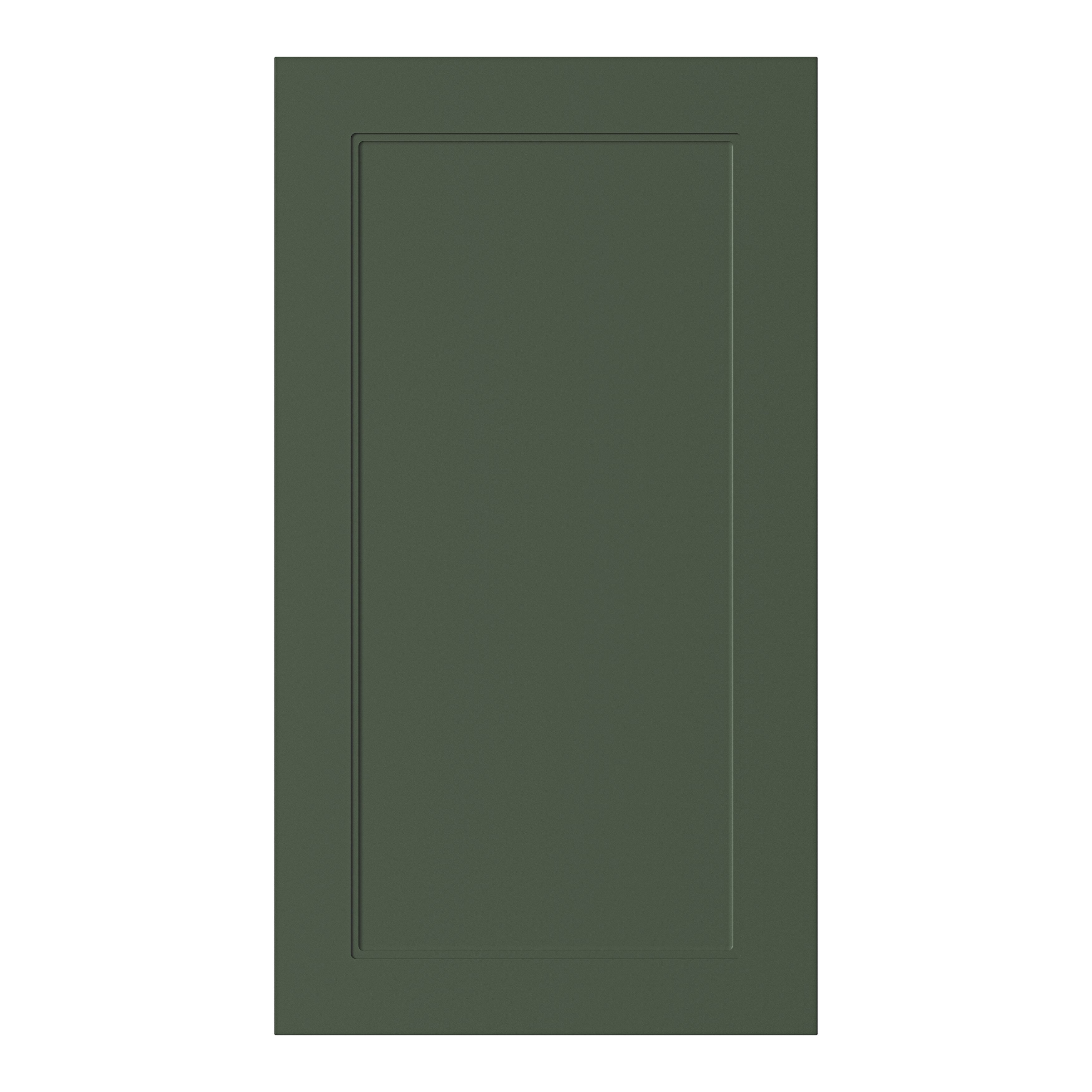 GoodHome Artemisia Matt dark green shaker Tall wall Cabinet door (W)500mm (H)895mm (T)18mm