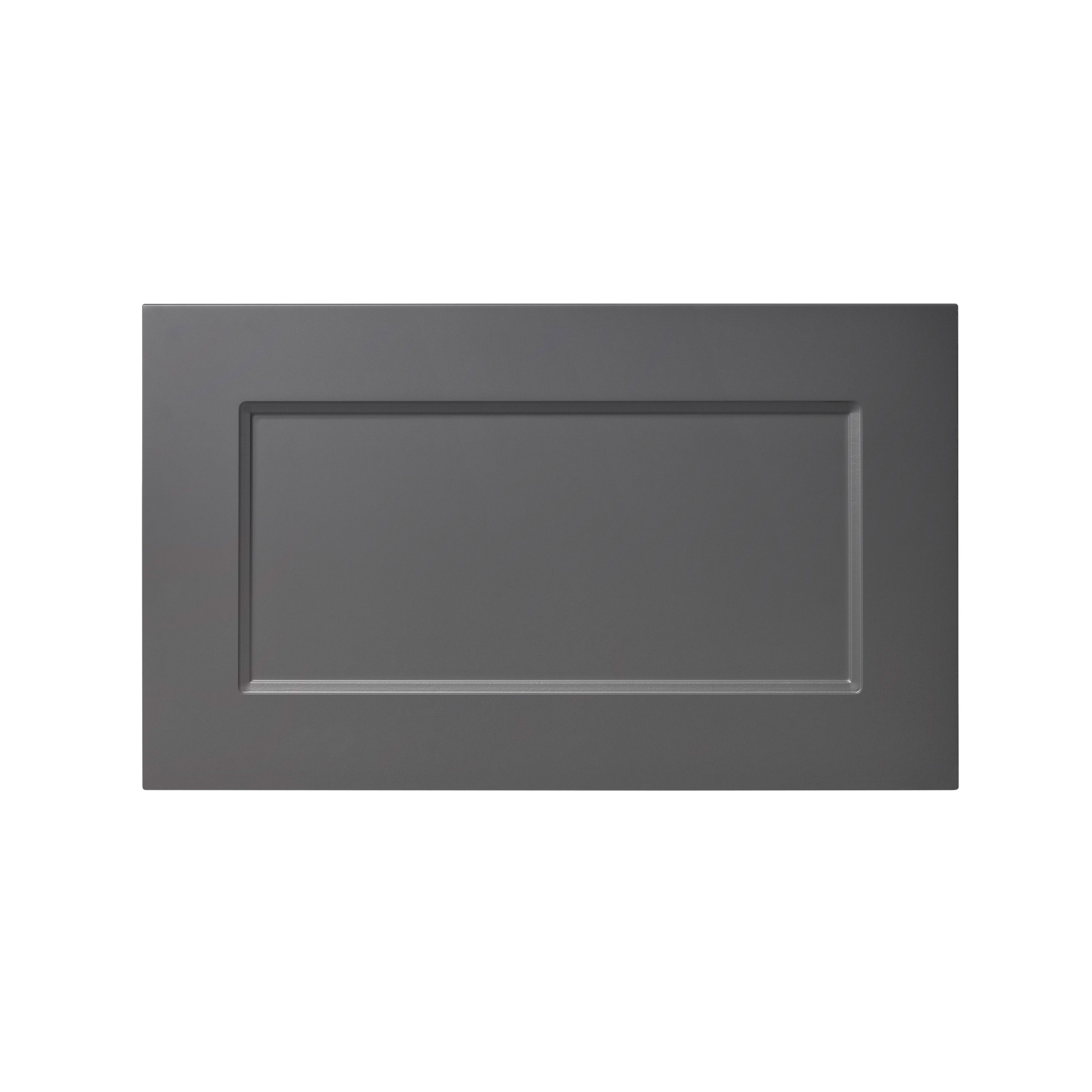 GoodHome Artemisia Matt graphite classic shaker Bridging Drawer front, bridging door & bi fold door, (W)600mm (H)356mm (T)18mm