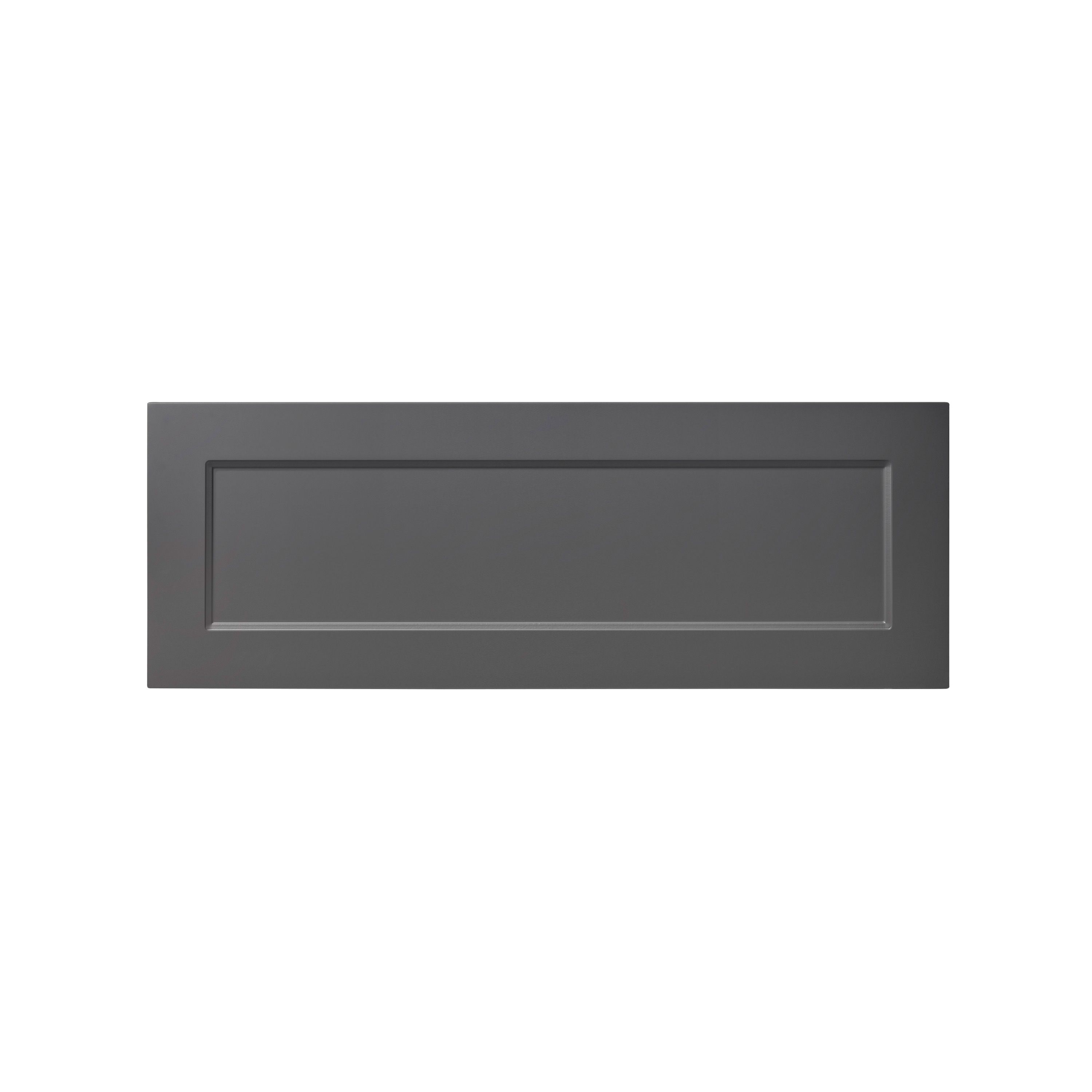 GoodHome Artemisia Matt graphite classic shaker Drawer front, bridging door & bi fold door, (W)1000mm (H)356mm (T)18mm