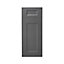 GoodHome Artemisia Matt graphite classic shaker Drawerline Cabinet door, (W)300mm (H)715mm (T)18mm