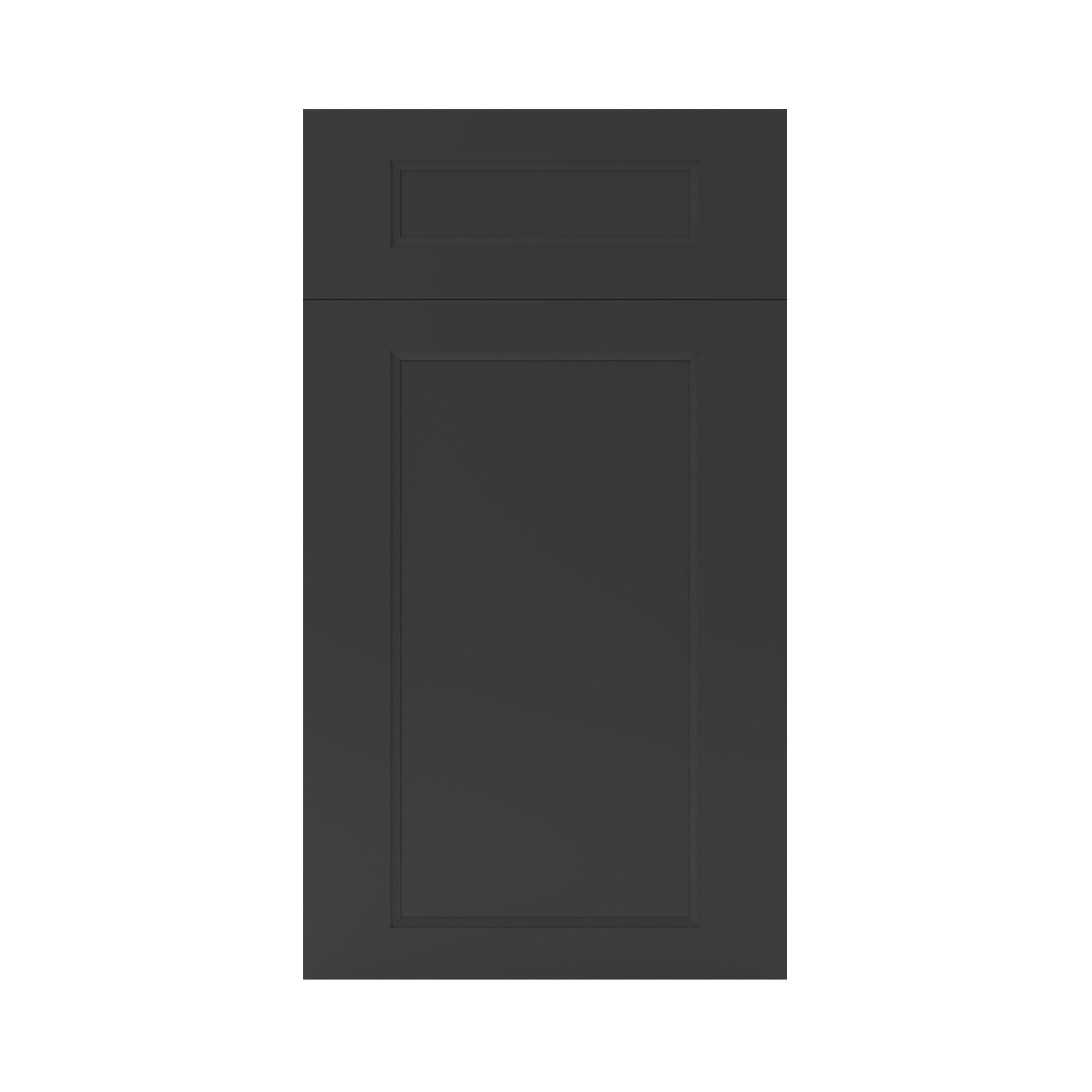 GoodHome Artemisia Matt graphite classic shaker Drawerline Door & drawer, (W)400mm (H)715mm (T)18mm