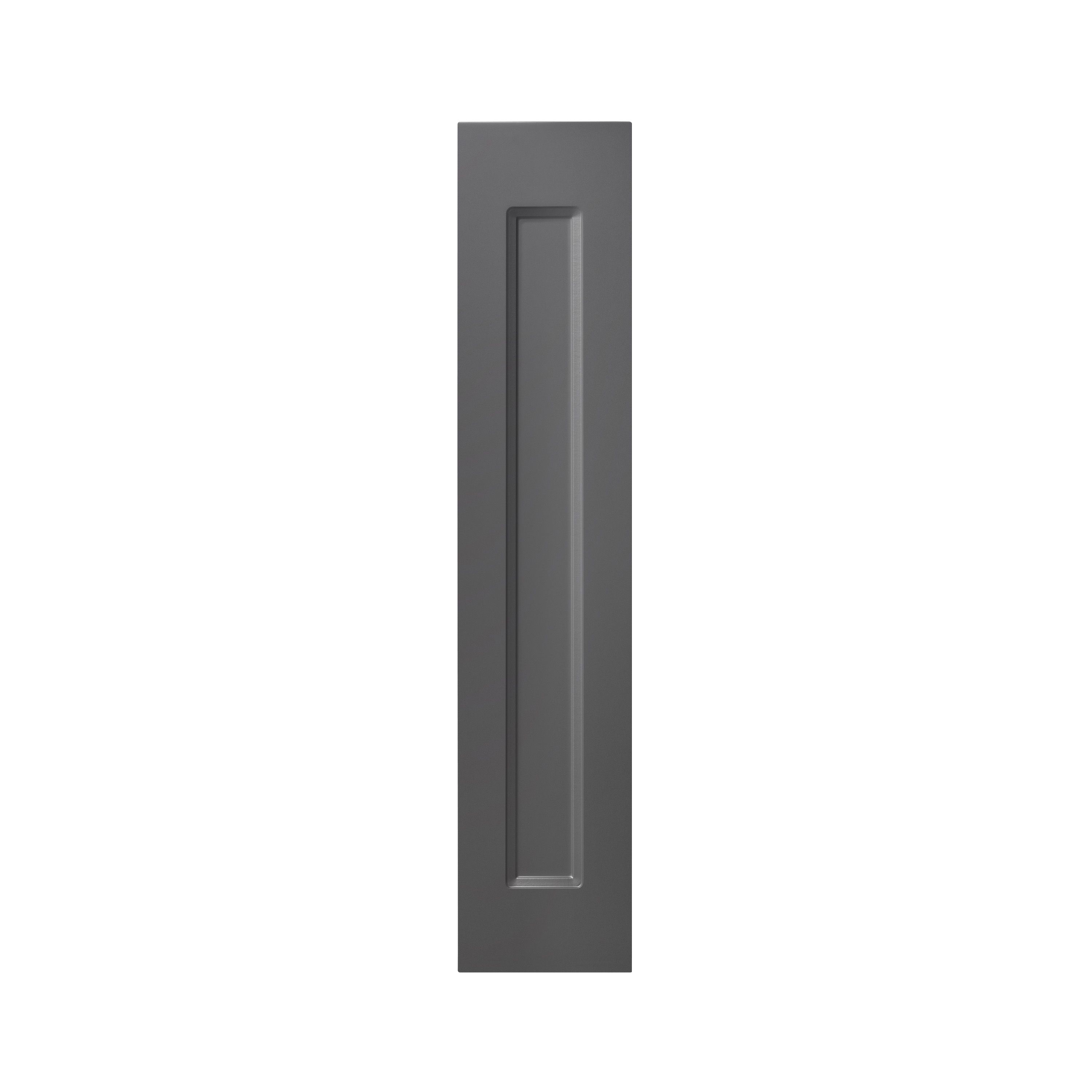 GoodHome Artemisia Matt graphite classic shaker Highline Cabinet door (W)150mm (H)715mm (T)18mm