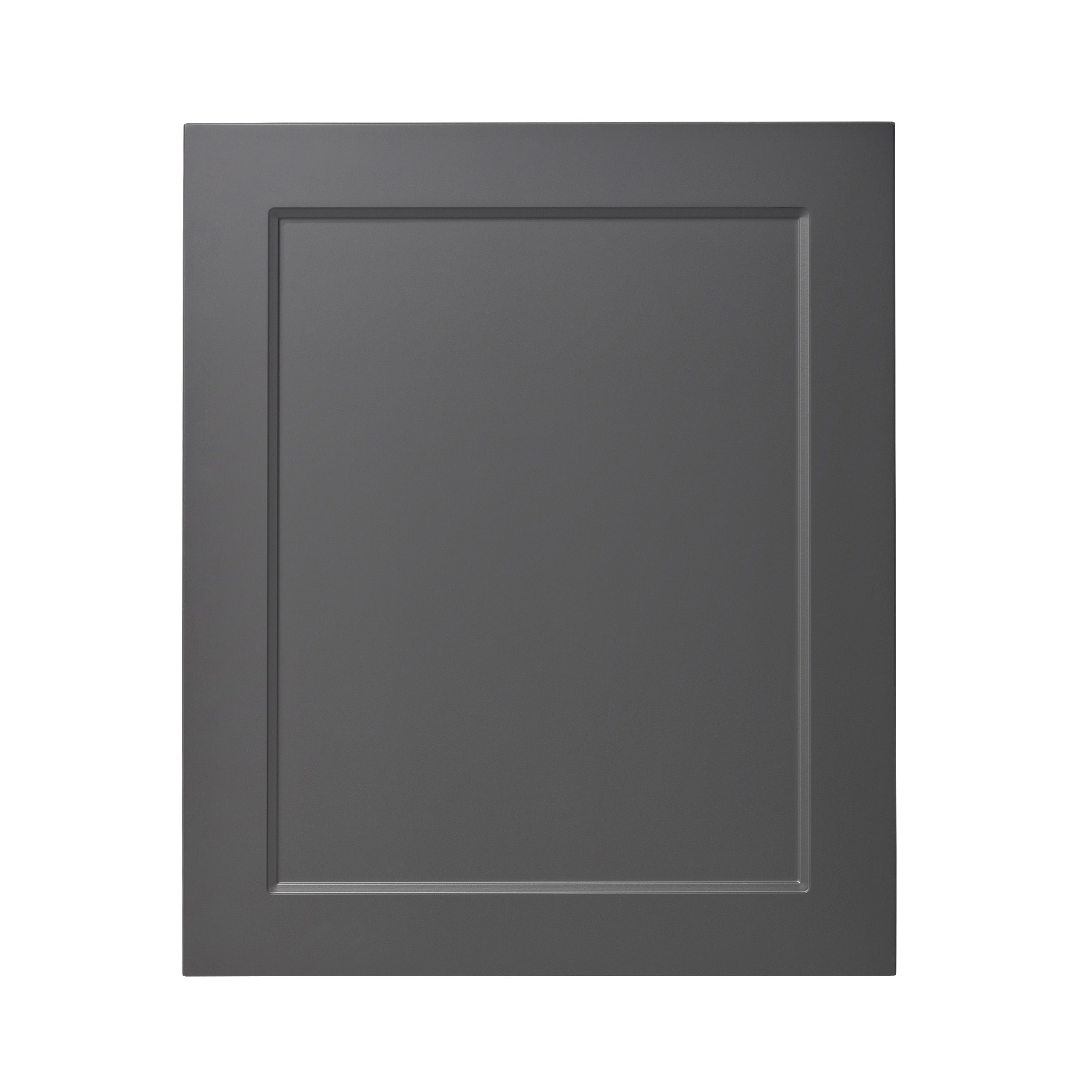 GoodHome Artemisia Matt graphite classic shaker Highline Cabinet door (W)600mm (H)715mm (T)18mm