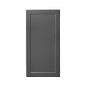 GoodHome Artemisia Matt graphite classic shaker Larder Cabinet door (W)600mm (H)1181mm (T)18mm