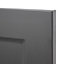 GoodHome Artemisia Matt graphite classic shaker Larder Cabinet door (W)600mm (H)1181mm (T)18mm