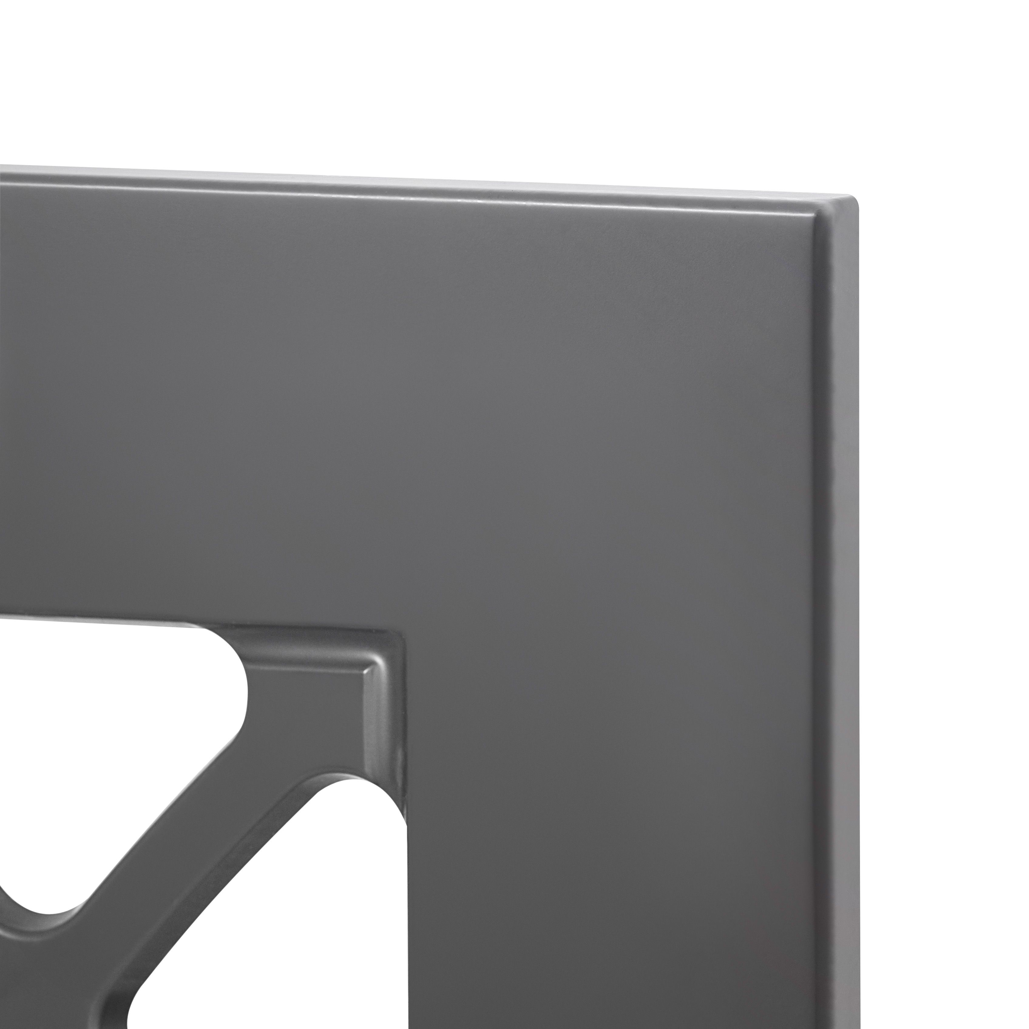 GoodHome Artemisia Matt graphite classic shaker Tall glazed Cabinet door (W)300mm (H)895mm (T)18mm