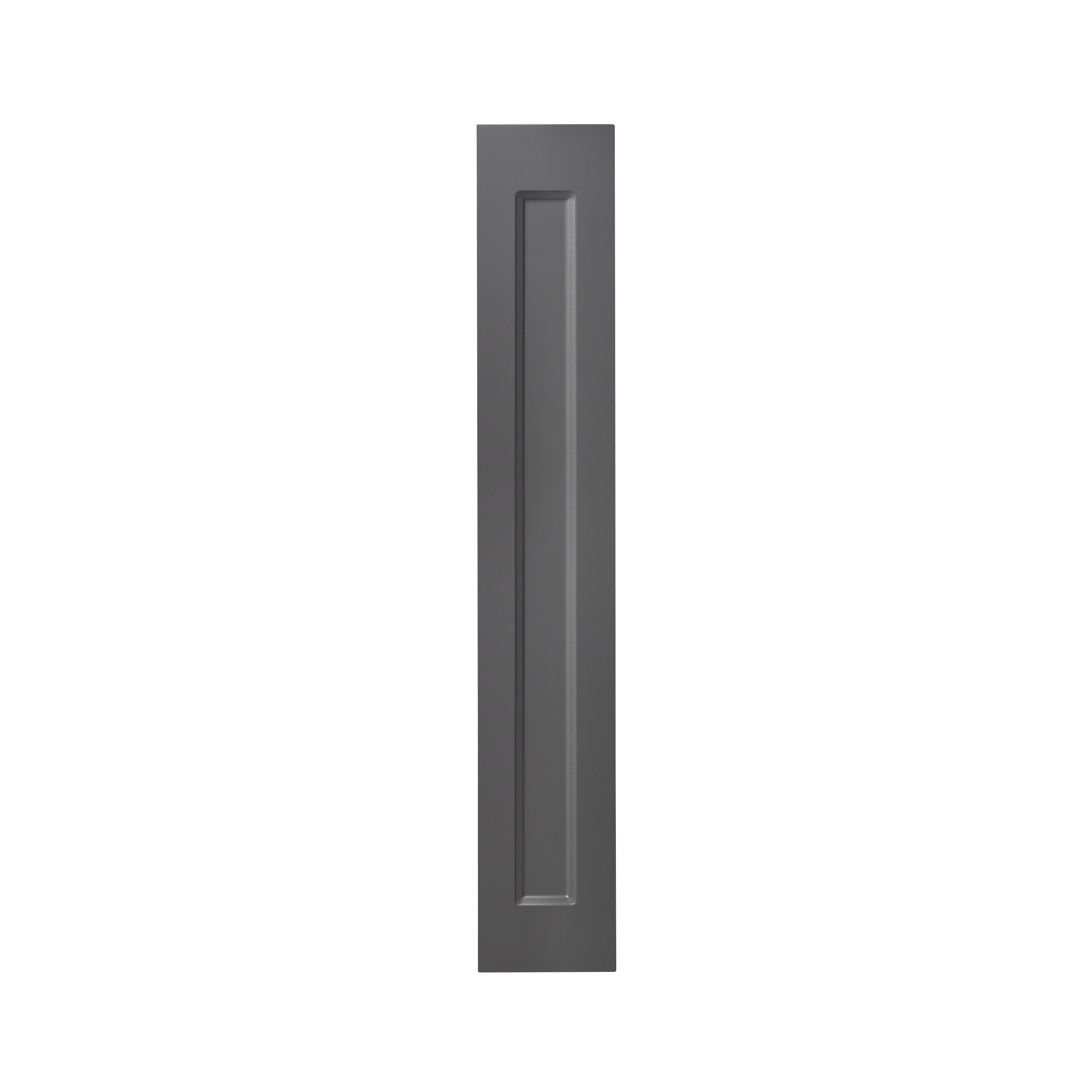 GoodHome Artemisia Matt graphite classic shaker Tall wall Cabinet door (W)150mm (H)895mm (T)18mm