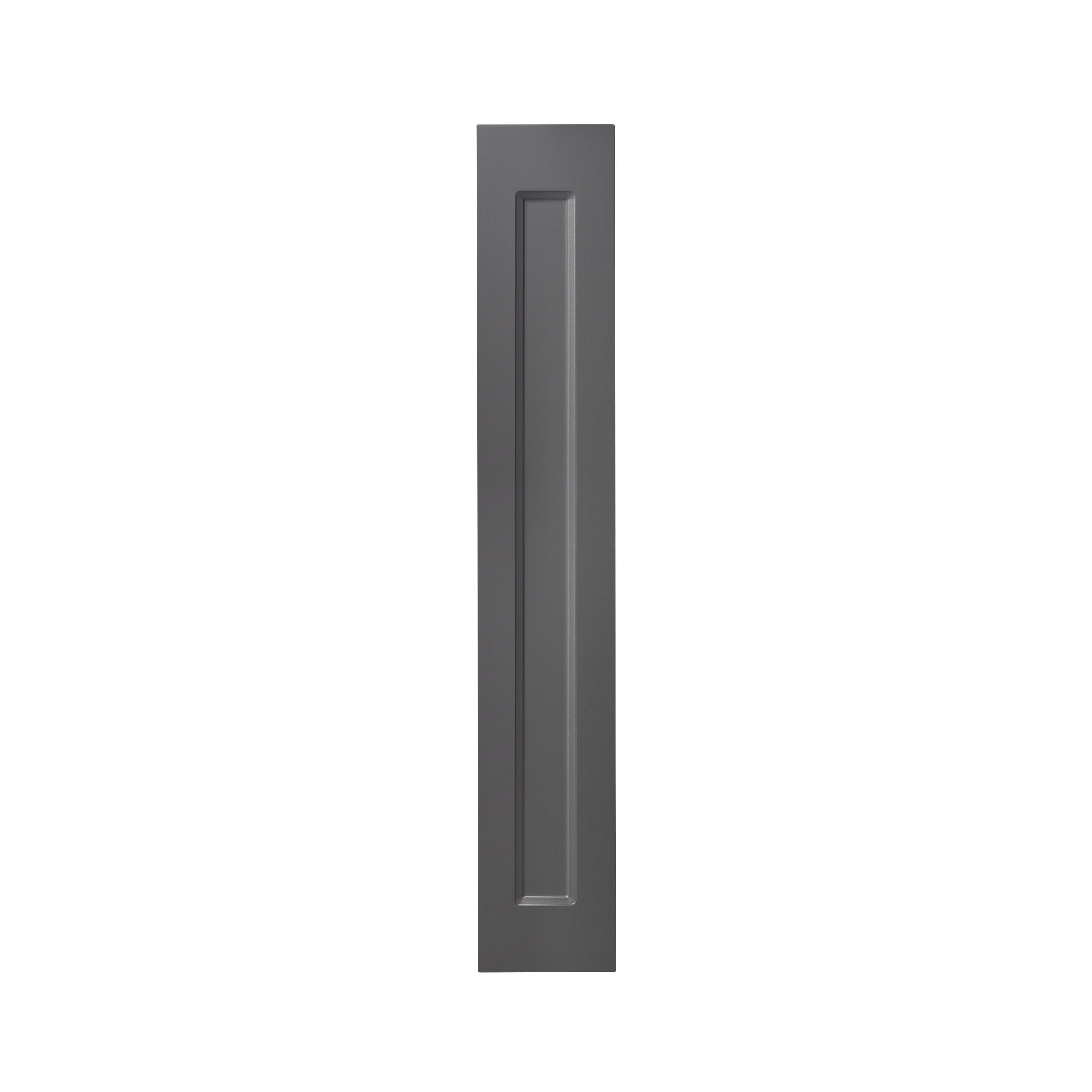 GoodHome Artemisia Matt graphite classic shaker Tall wall Cabinet door (W)150mm (H)895mm (T)18mm