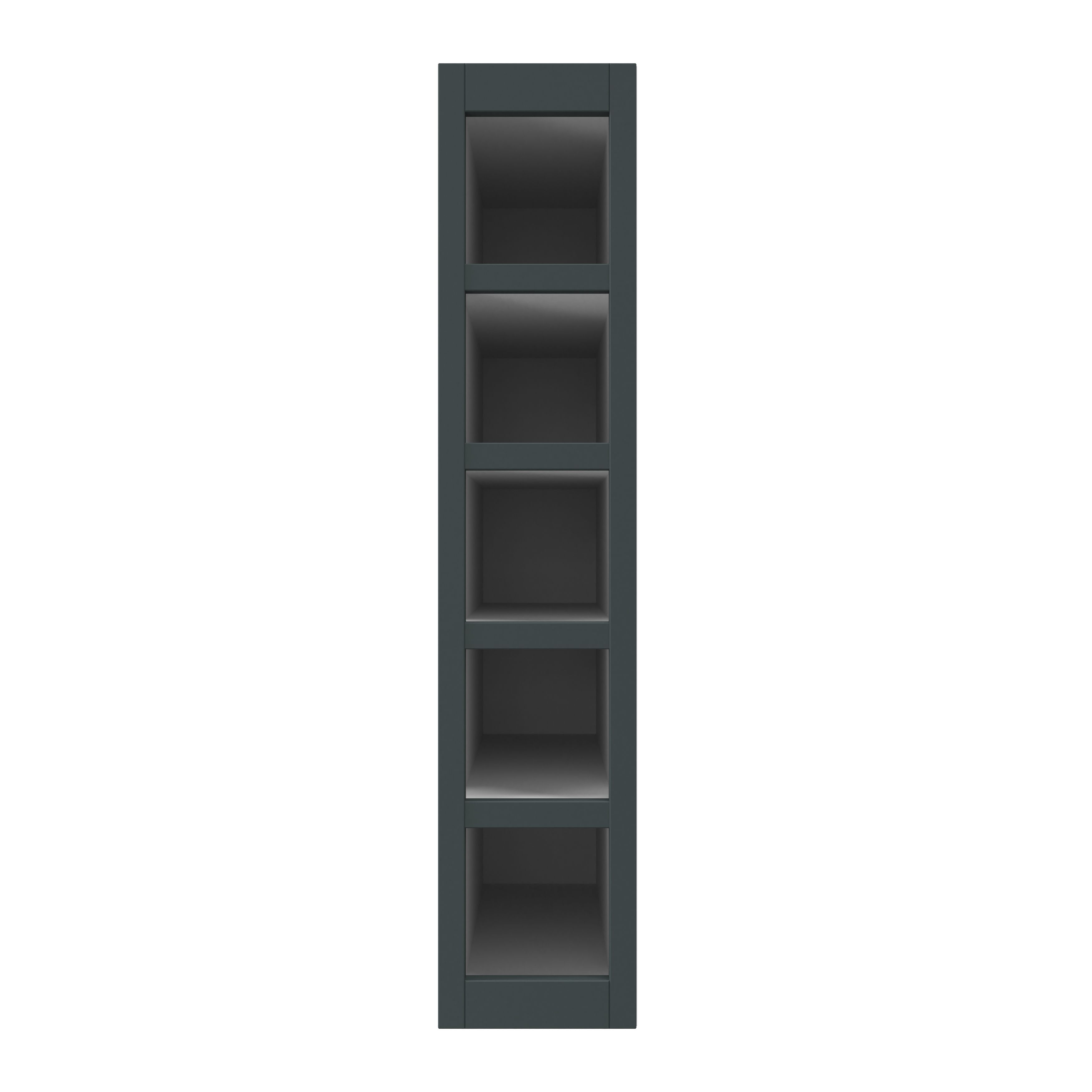 GoodHome Artemisia Matt Green Wine rack fascia, (H)715mm (W)147mm