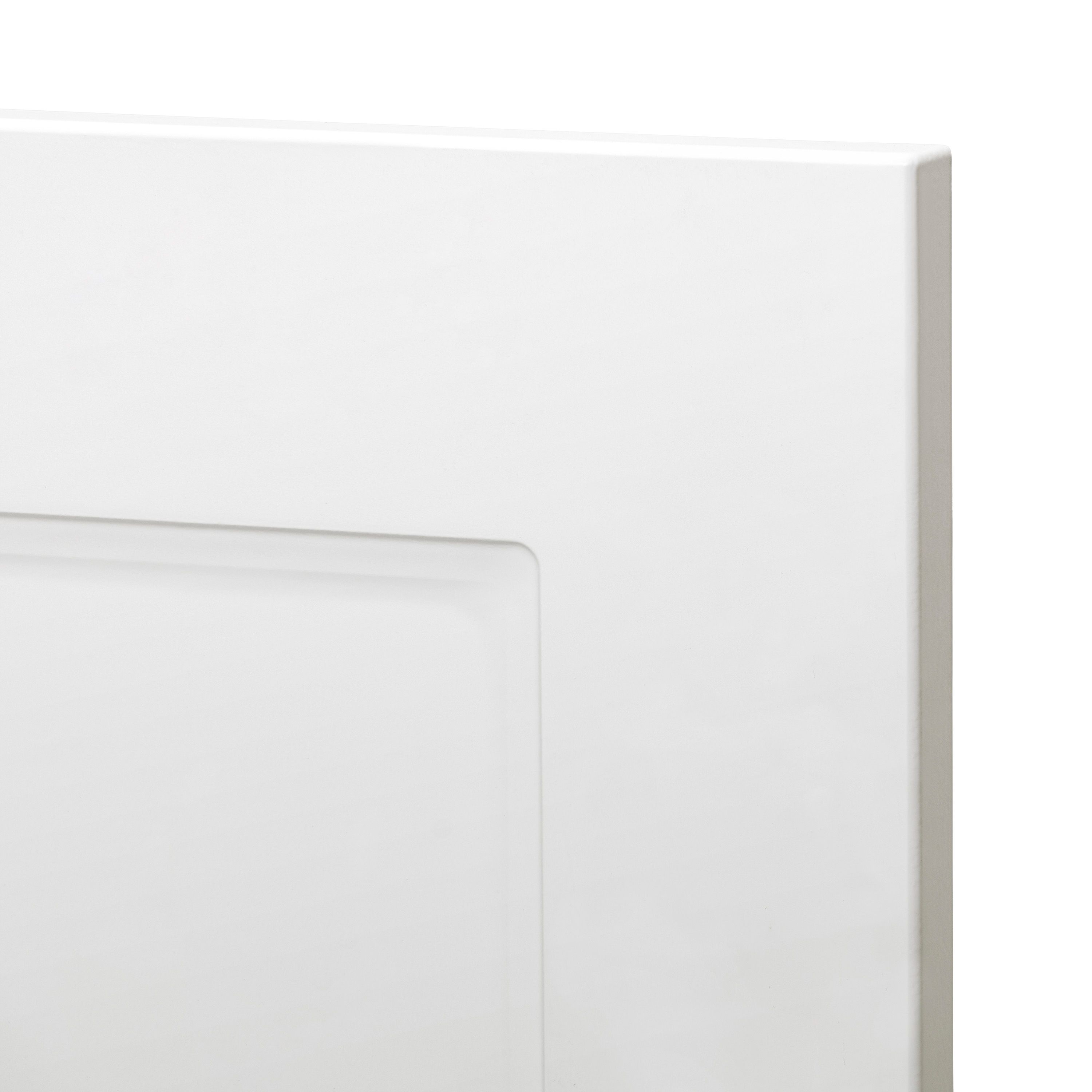 GoodHome Artemisia Matt white classic shaker Appliance Cabinet door (W)600mm (H)543mm (T)18mm