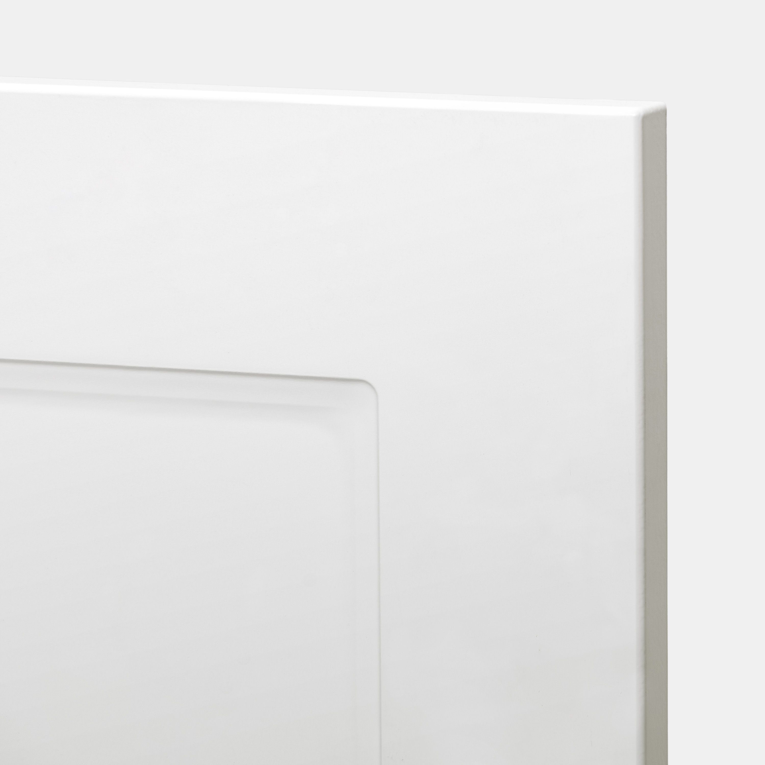GoodHome Artemisia Matt white classic shaker Drawer front, bridging door & bi fold door, (W)800mm (H)356mm (T)18mm