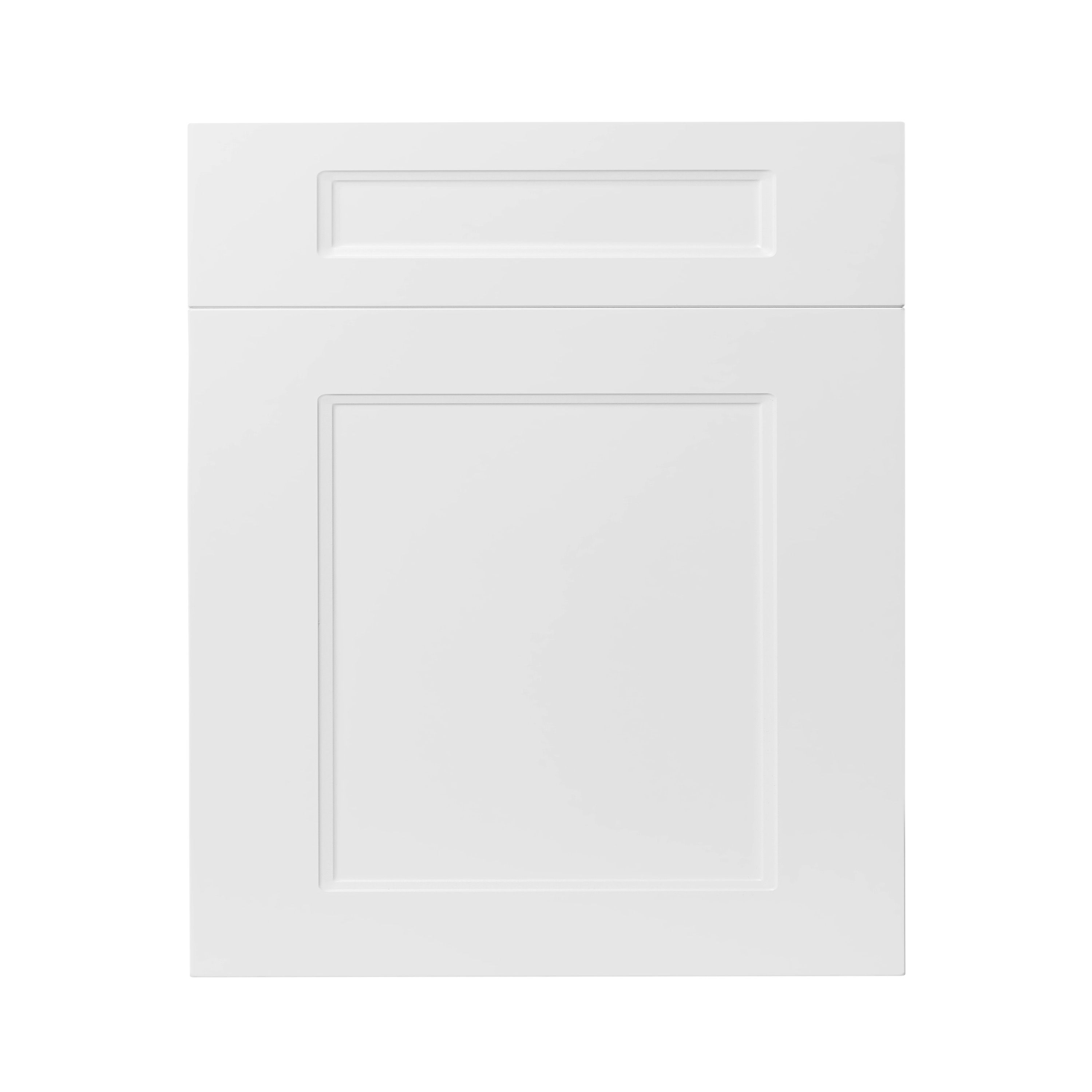 GoodHome Artemisia Matt white classic shaker Drawerline Drawer front, (W)600mm (H)715mm (T)18mm