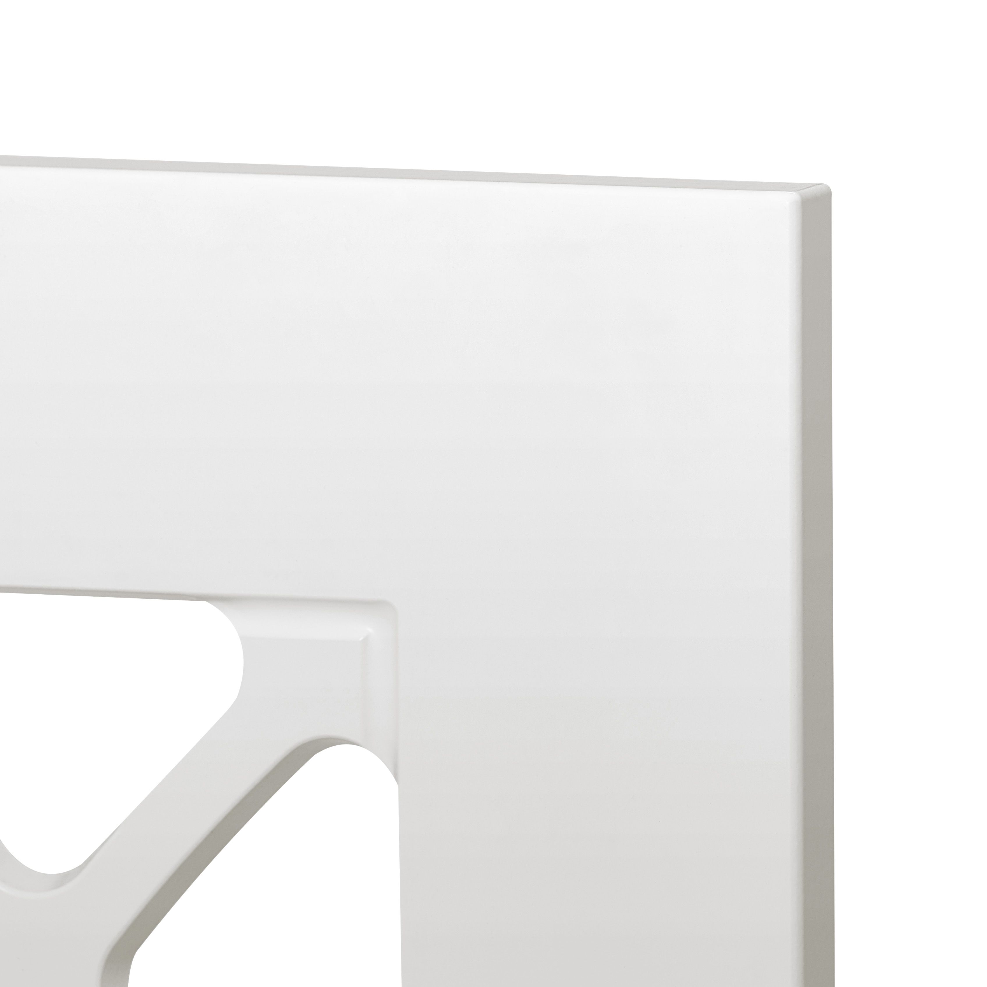 GoodHome Artemisia Matt white classic shaker Glazed Cabinet door (W)300mm (H)715mm (T)18mm