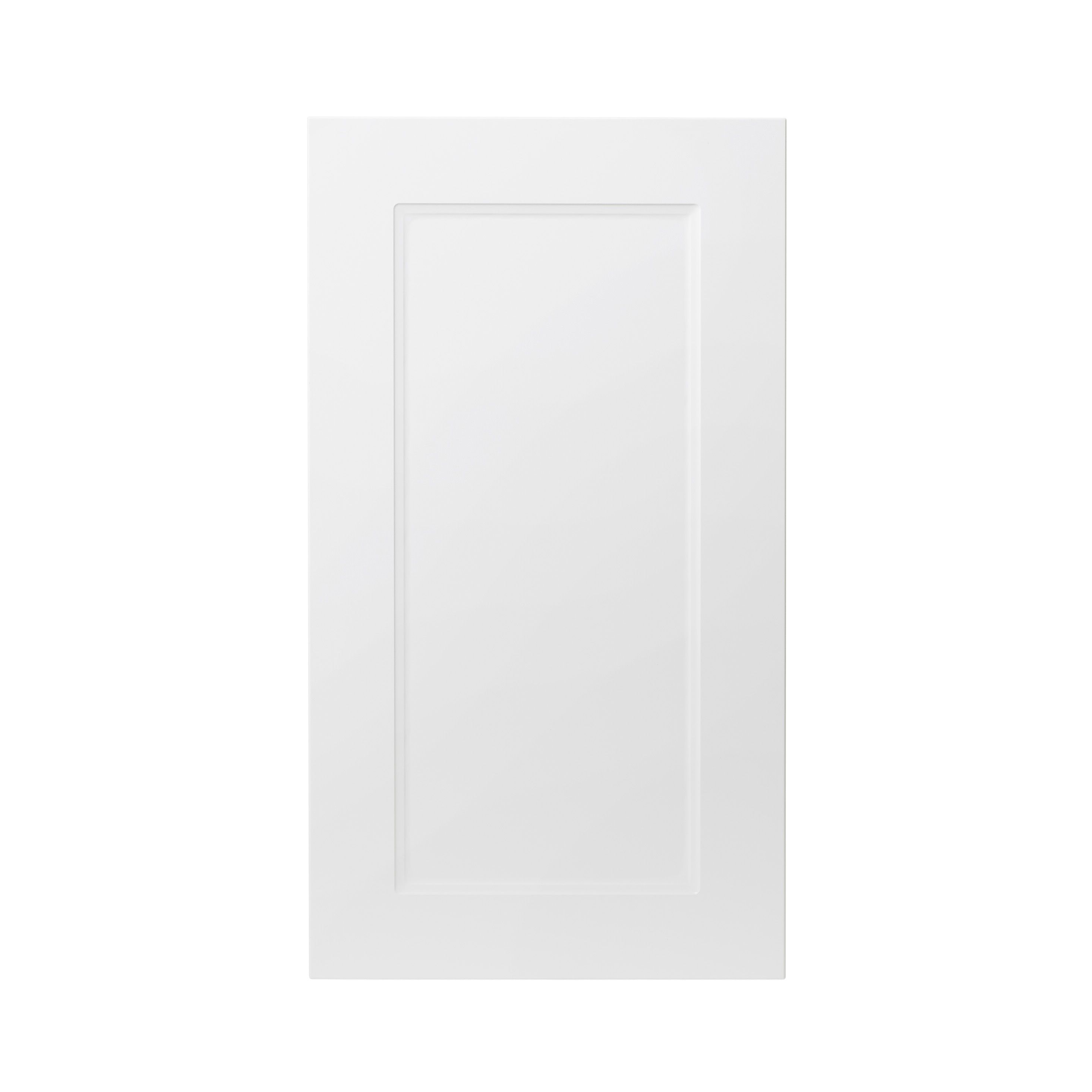 GoodHome Artemisia Matt white classic shaker Highline Cabinet door (W)400mm (H)715mm (T)18mm
