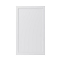 GoodHome Artemisia Matt white classic shaker moulded curve 50:50 Larder Cabinet door (W)600mm (H)1001mm (T)20mm