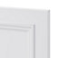 GoodHome Artemisia Matt white classic shaker moulded curve Appliance Cabinet door (W)600mm (H)543mm (T)20mm