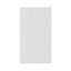 GoodHome Artemisia Matt white classic shaker Moulded curve Drawerline Drawer front, (W)400mm (H)715mm (T)20mm