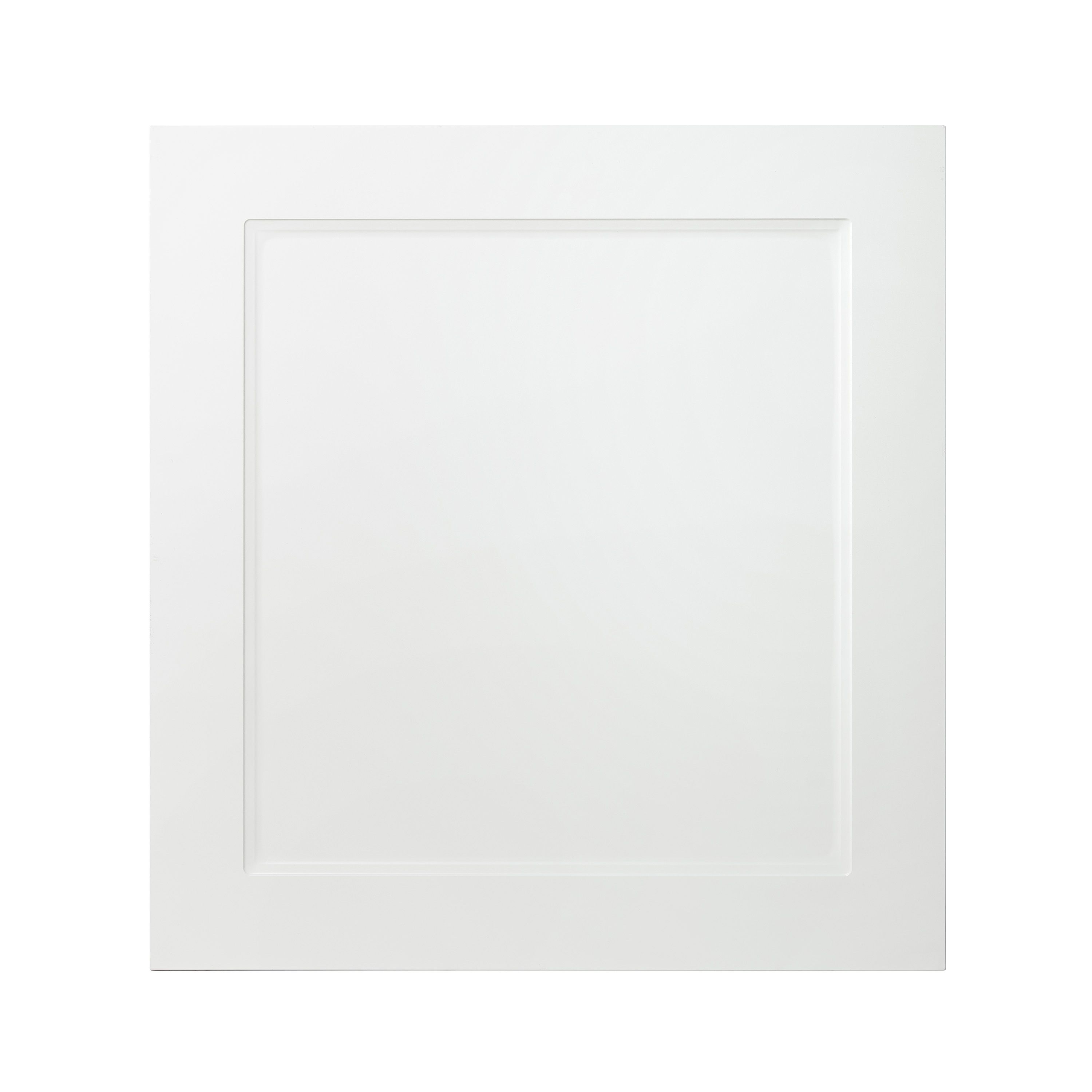 GoodHome Artemisia Matt white classic shaker Tall appliance Cabinet door (W)600mm (H)633mm (T)18mm