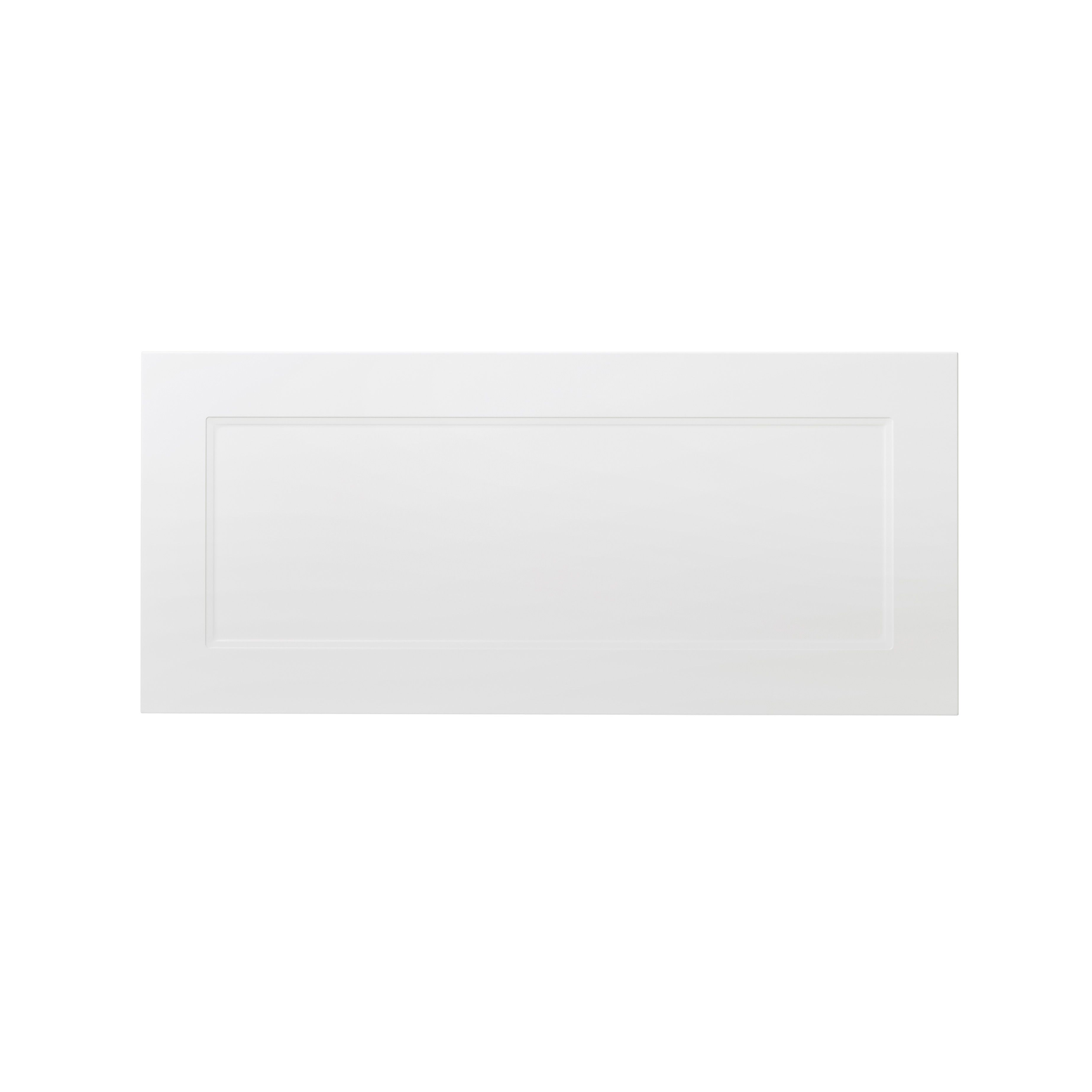 GoodHome Artemisia Matt white classic shaker Tall wall Cabinet door (W)400mm (H)895mm (T)18mm